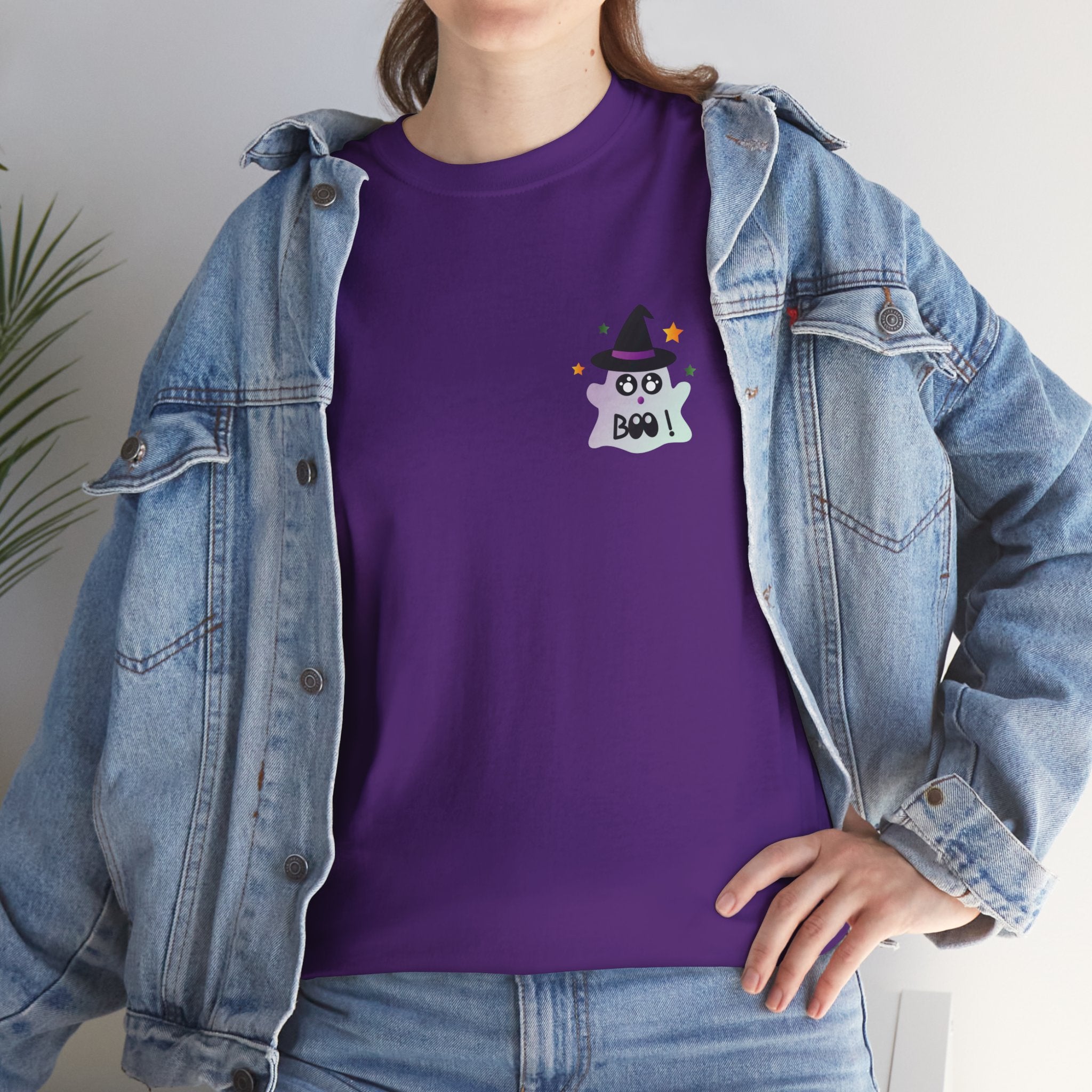 Little Ghost-Witch Unisex Heavy Cotton Tee