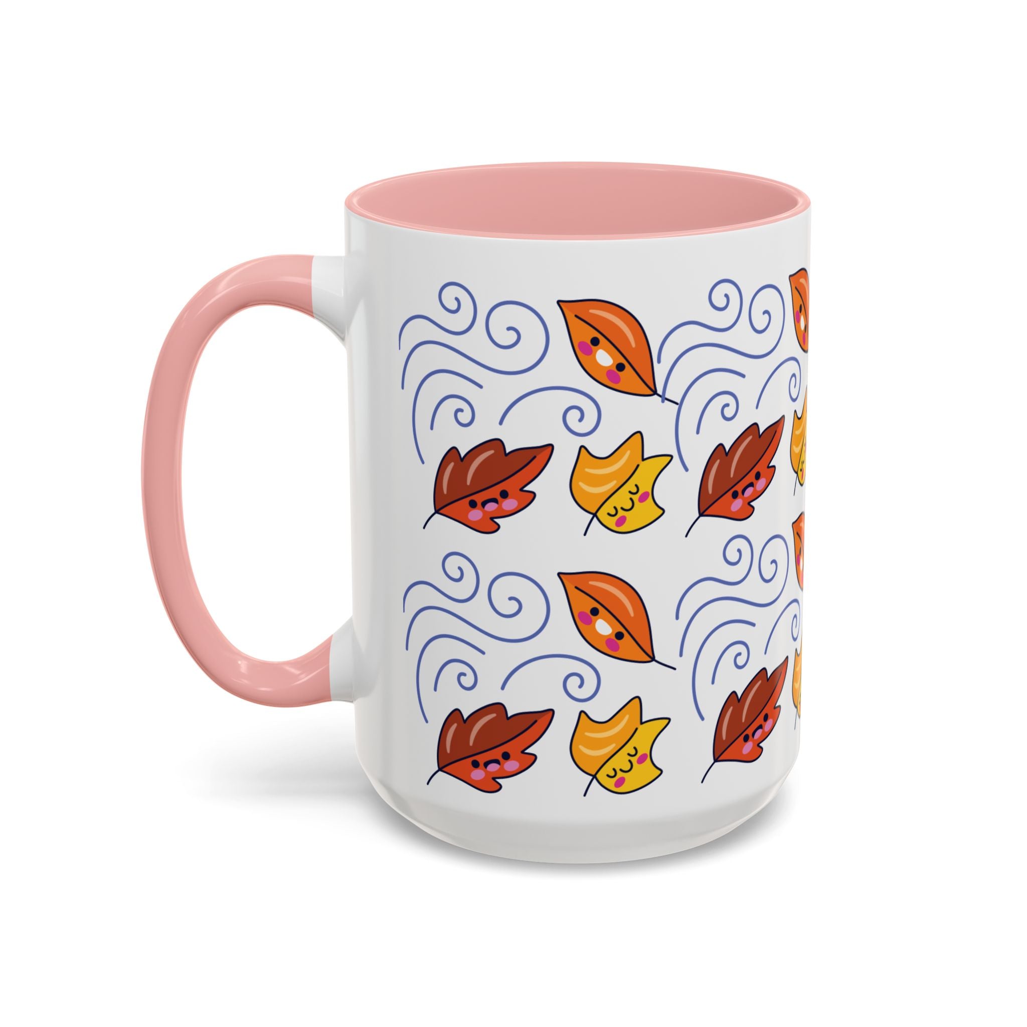 Leaves and Wind Accent Coffee Mug (11, 15oz)