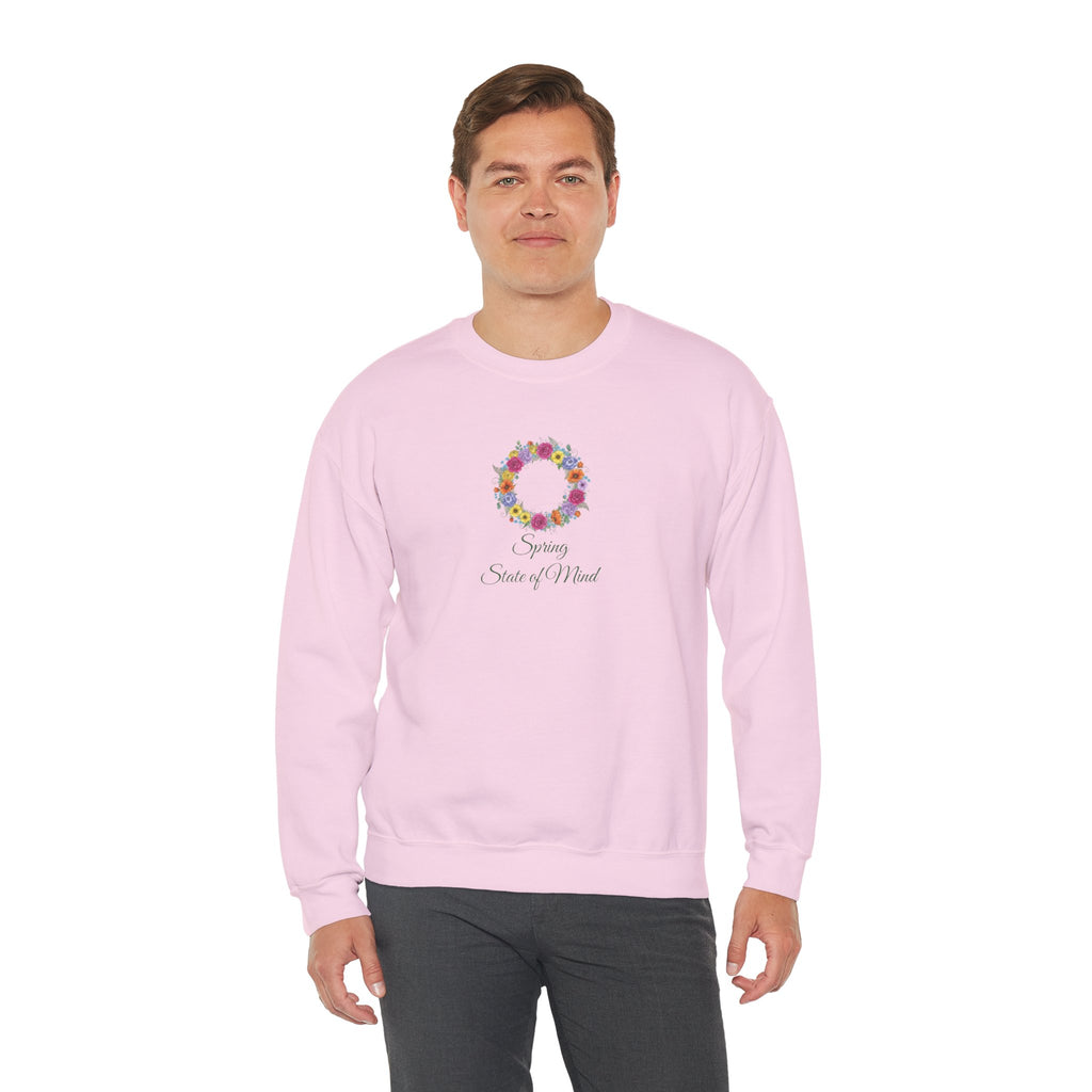 “Spring State of Mind” Sweatshirt — Floral Wreath Crewneck