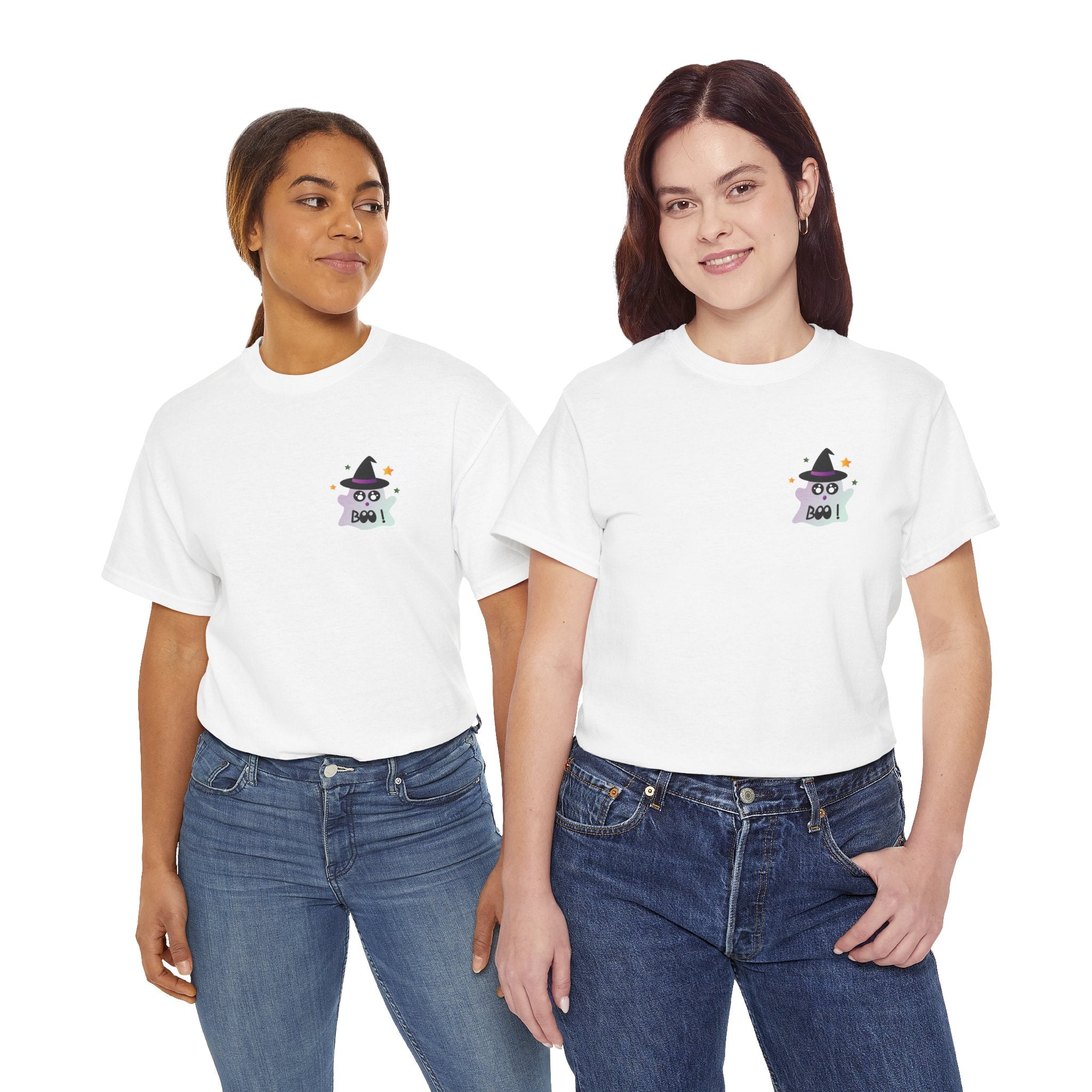 Little Ghost-Witch Unisex Heavy Cotton Tee