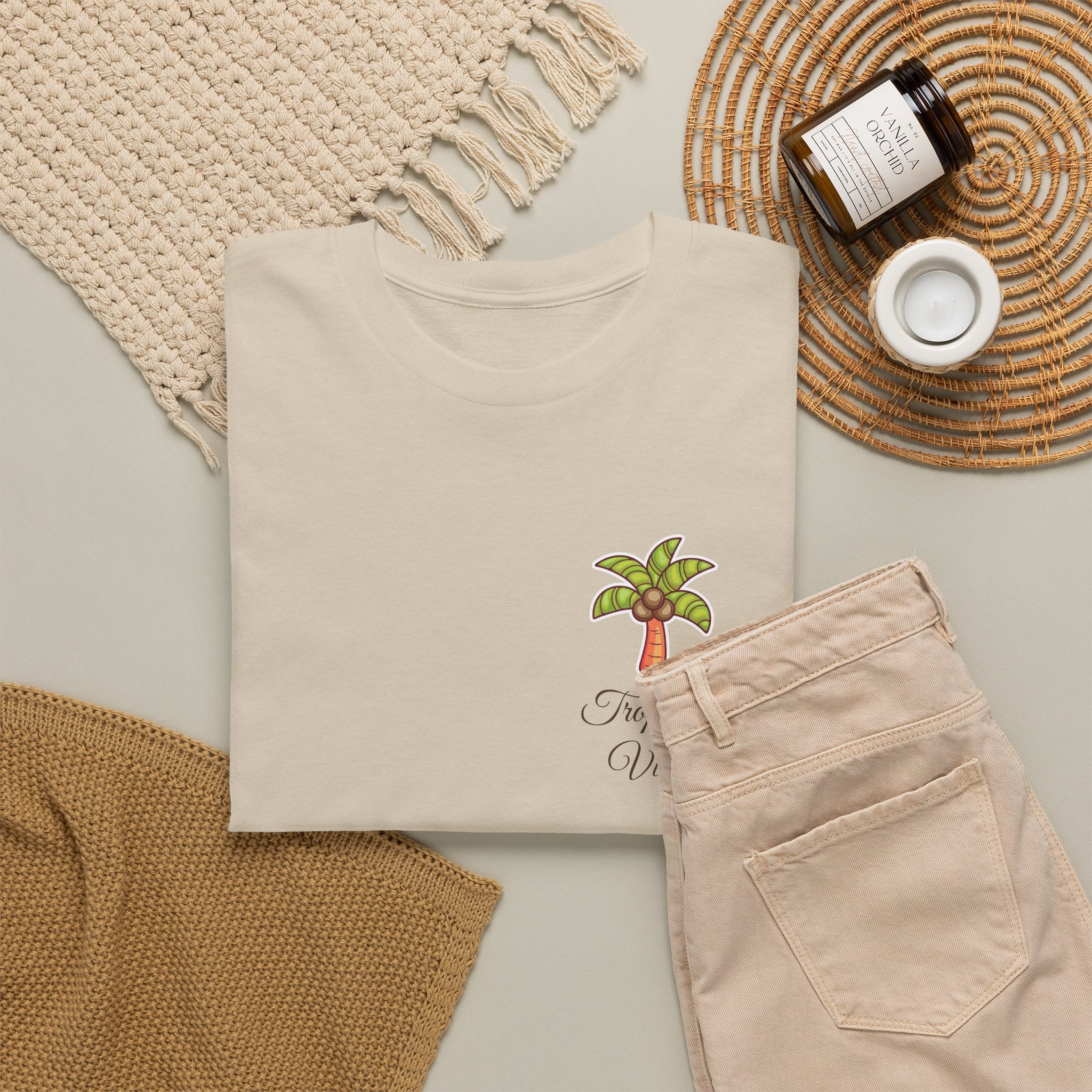 Tropicana Vibes T-Shirt — Tropical Palm Beach Graphic Tee