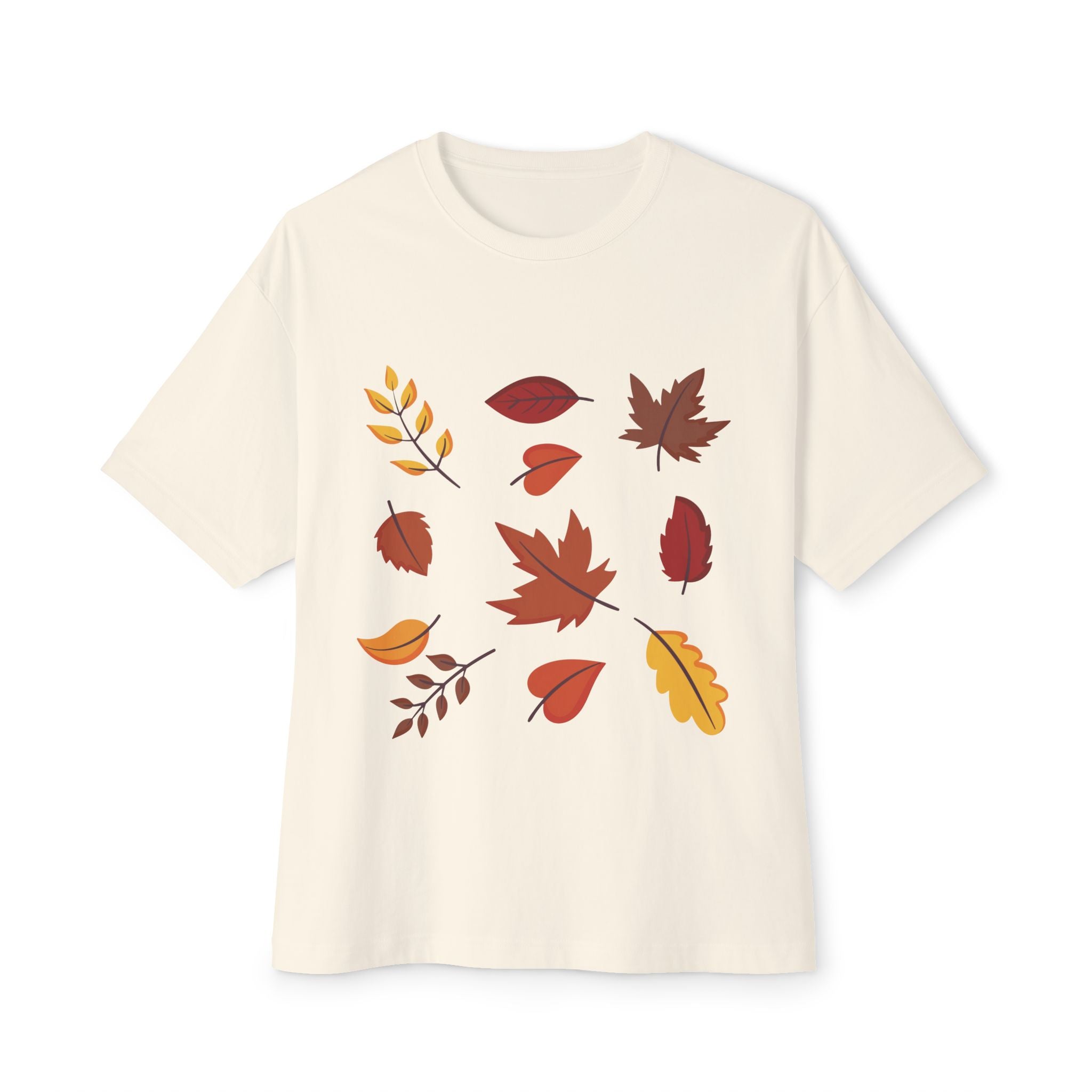 Autumn Leaves Unisex Oversized Boxy Tee