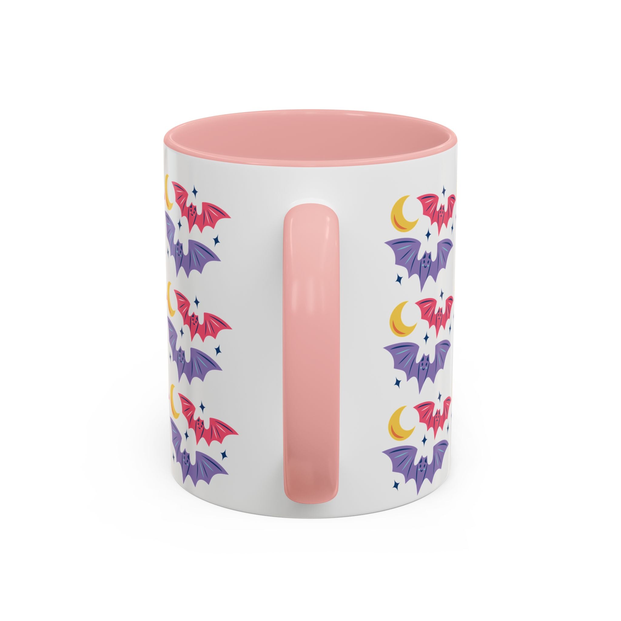 Cute Bats With Crescent Moon Accent Coffee Mug (11, 15oz)