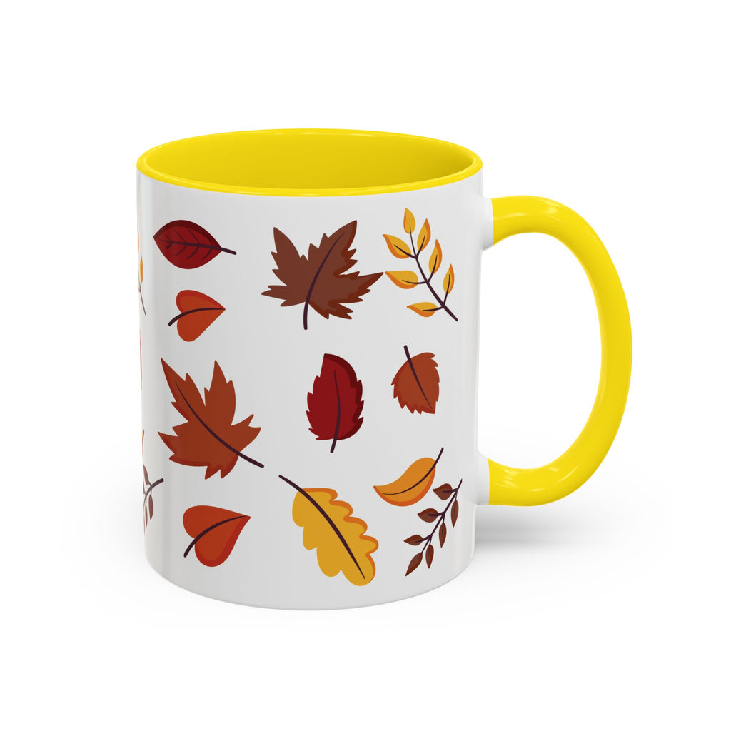Autumn Leaves Accent Coffee Mug (11, 15oz)