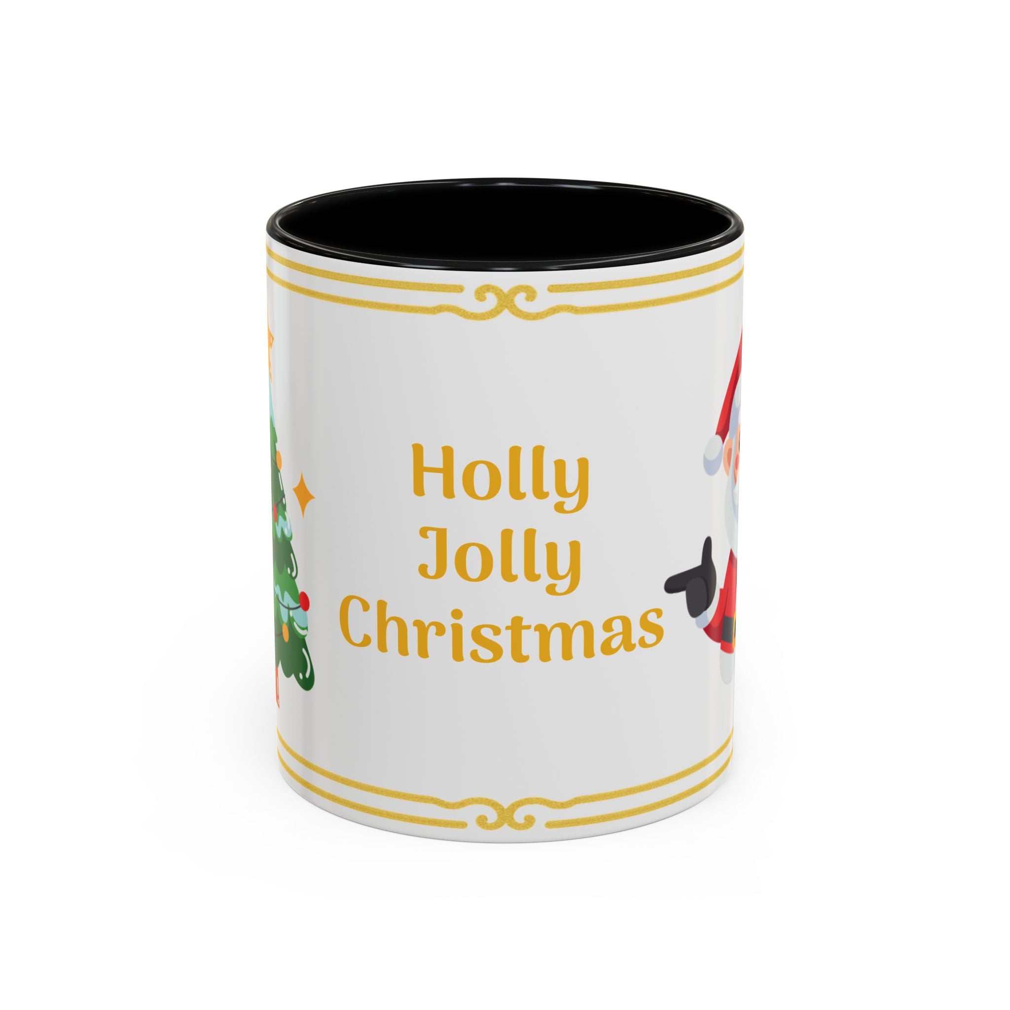 Holly Jolly Christmas Accent Coffee Mug (11/15oz)
