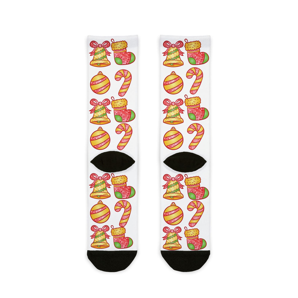 Christmas Pattern Sublimation Crew Socks