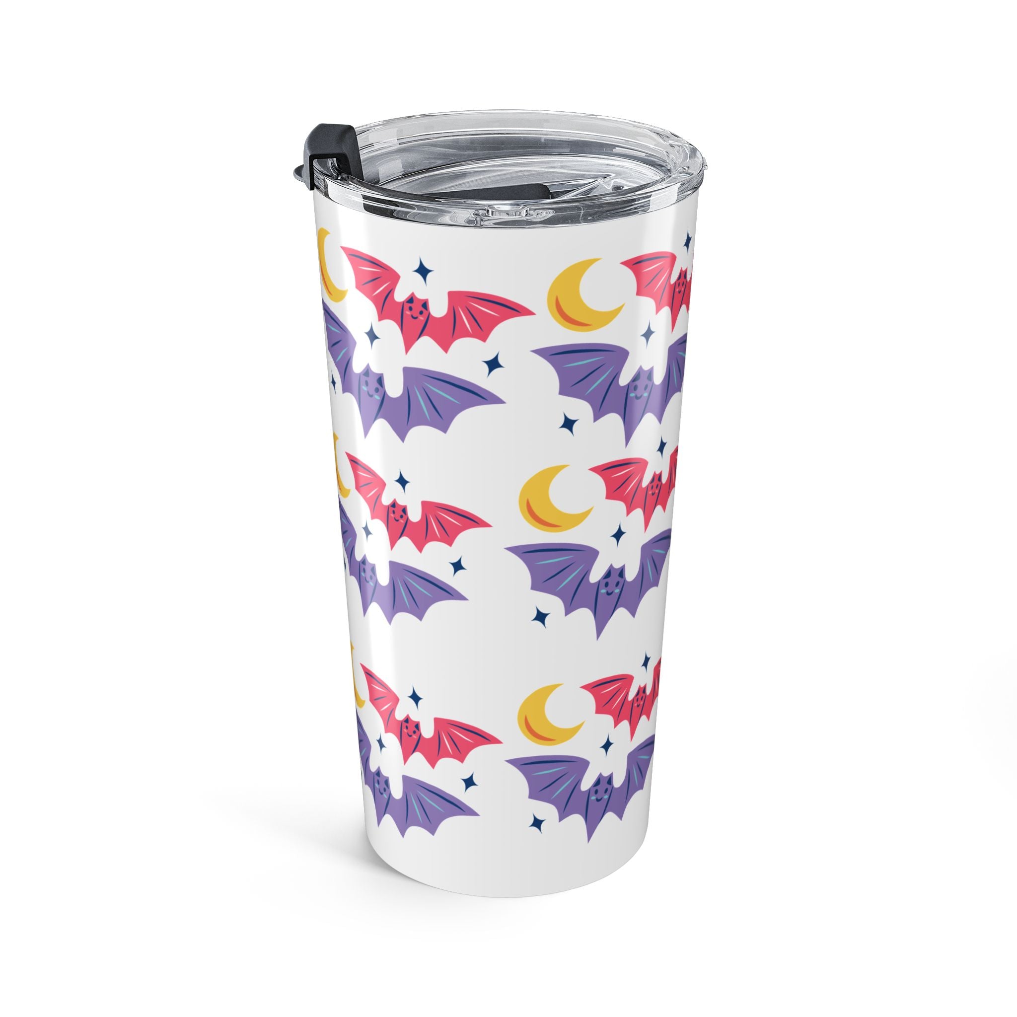 Cute Bats With Crescent Moon Tumbler