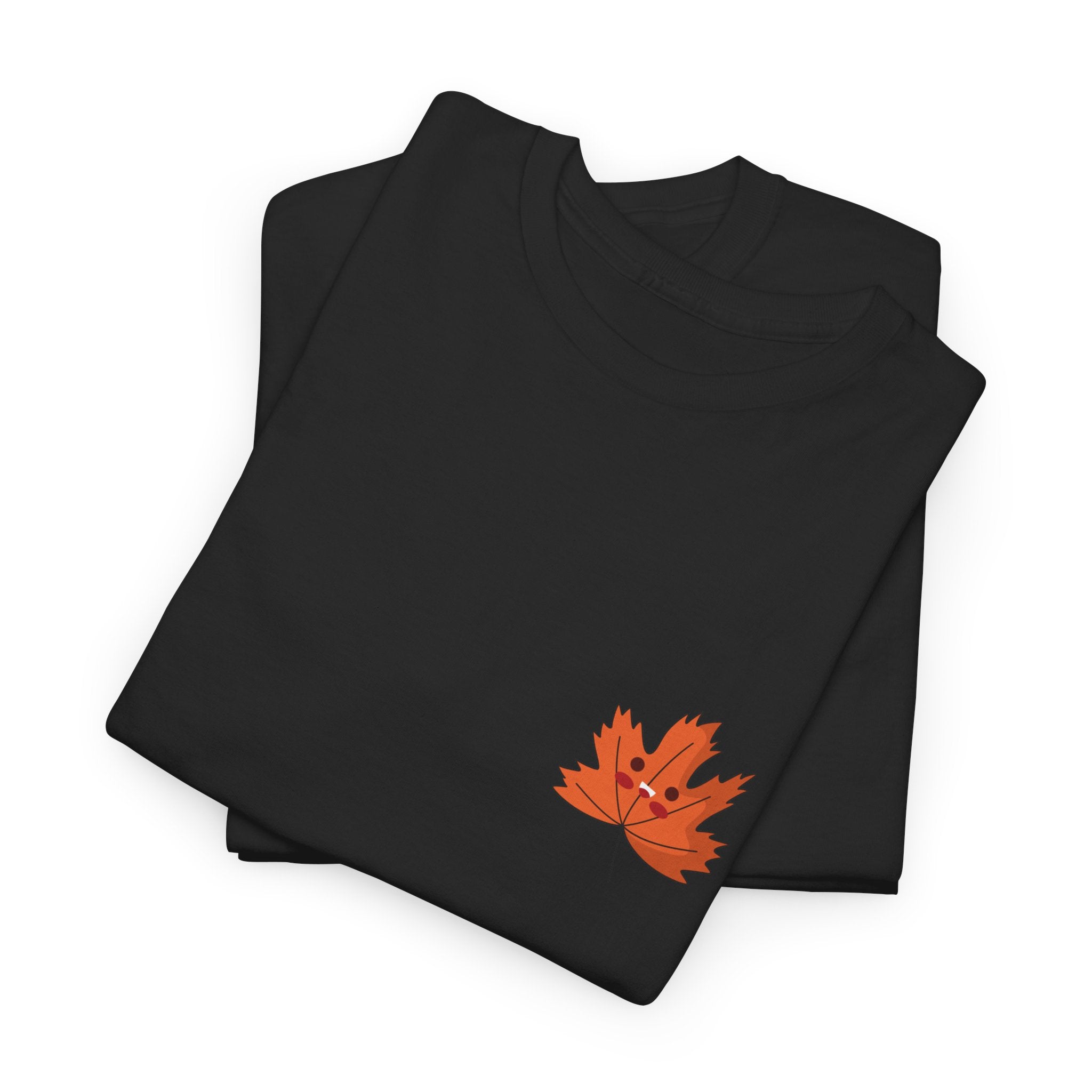 Cute Autumn Leaf Unisex Heavy Cotton Tee