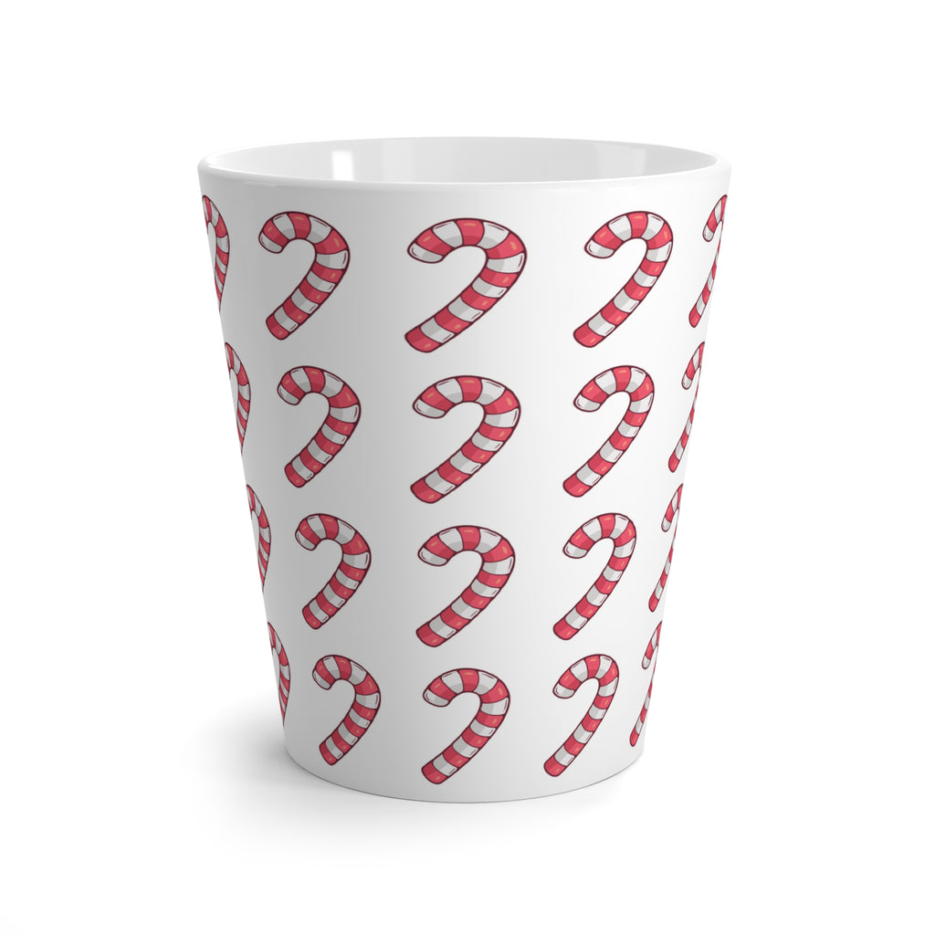 Candy Cane Pattern Latte Mug