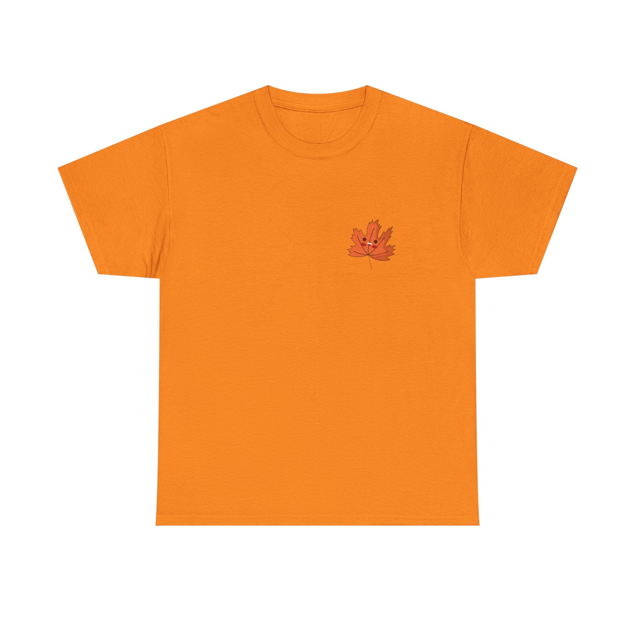 Cute Autumn Leaf Unisex Heavy Cotton Tee