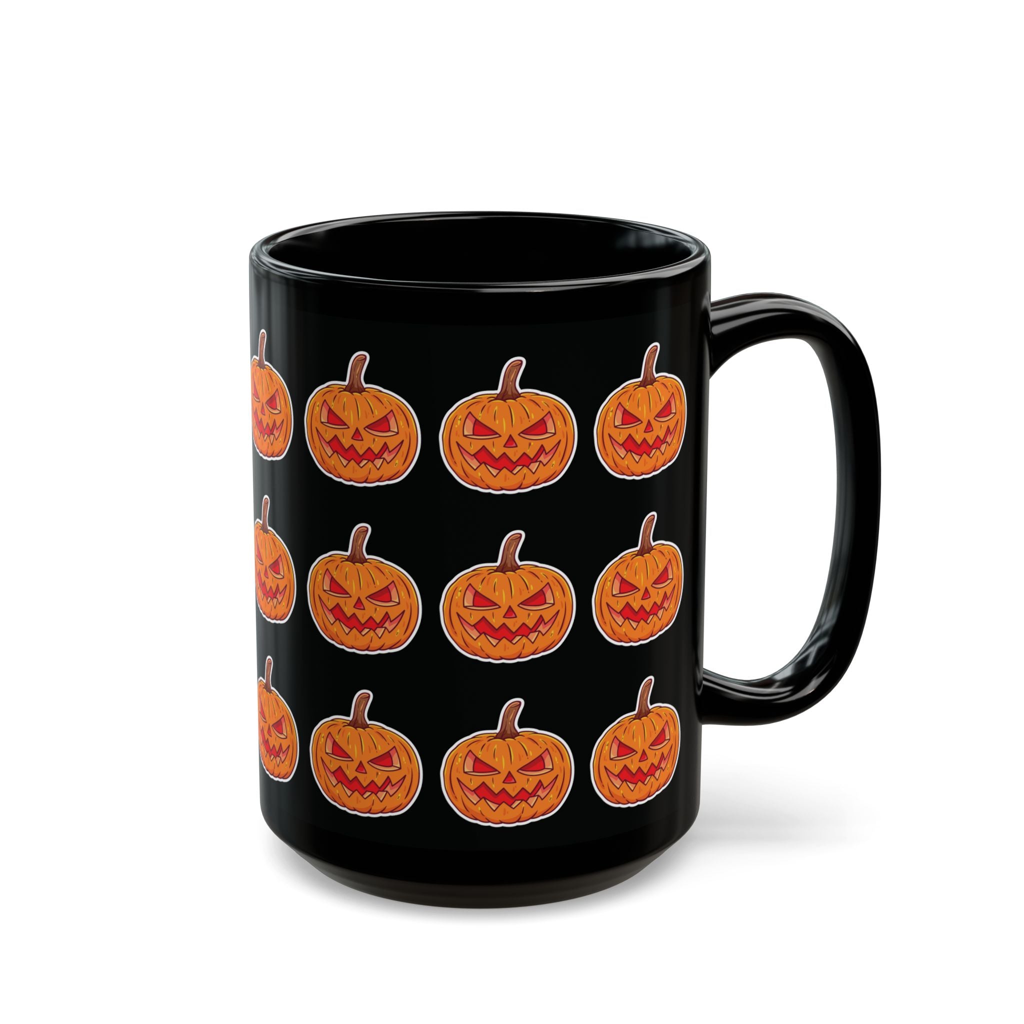Spooky Pumpkin Black Mug (11oz, 15oz)