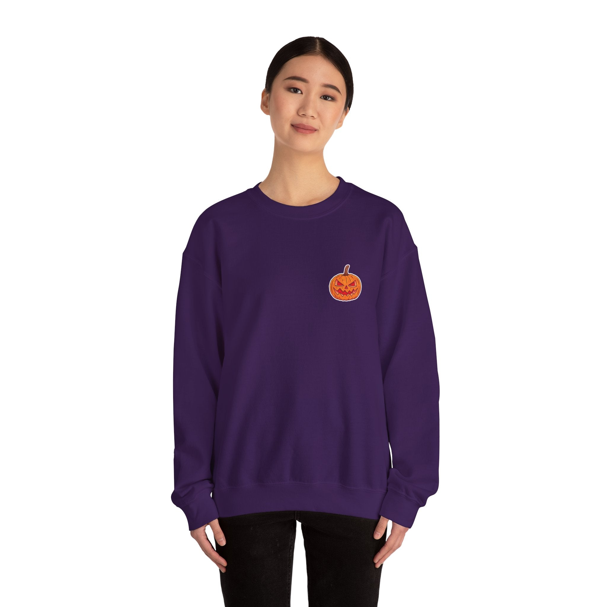 Spooky Pumpkin Unisex Heavy Blend™ Crewneck Sweatshirt