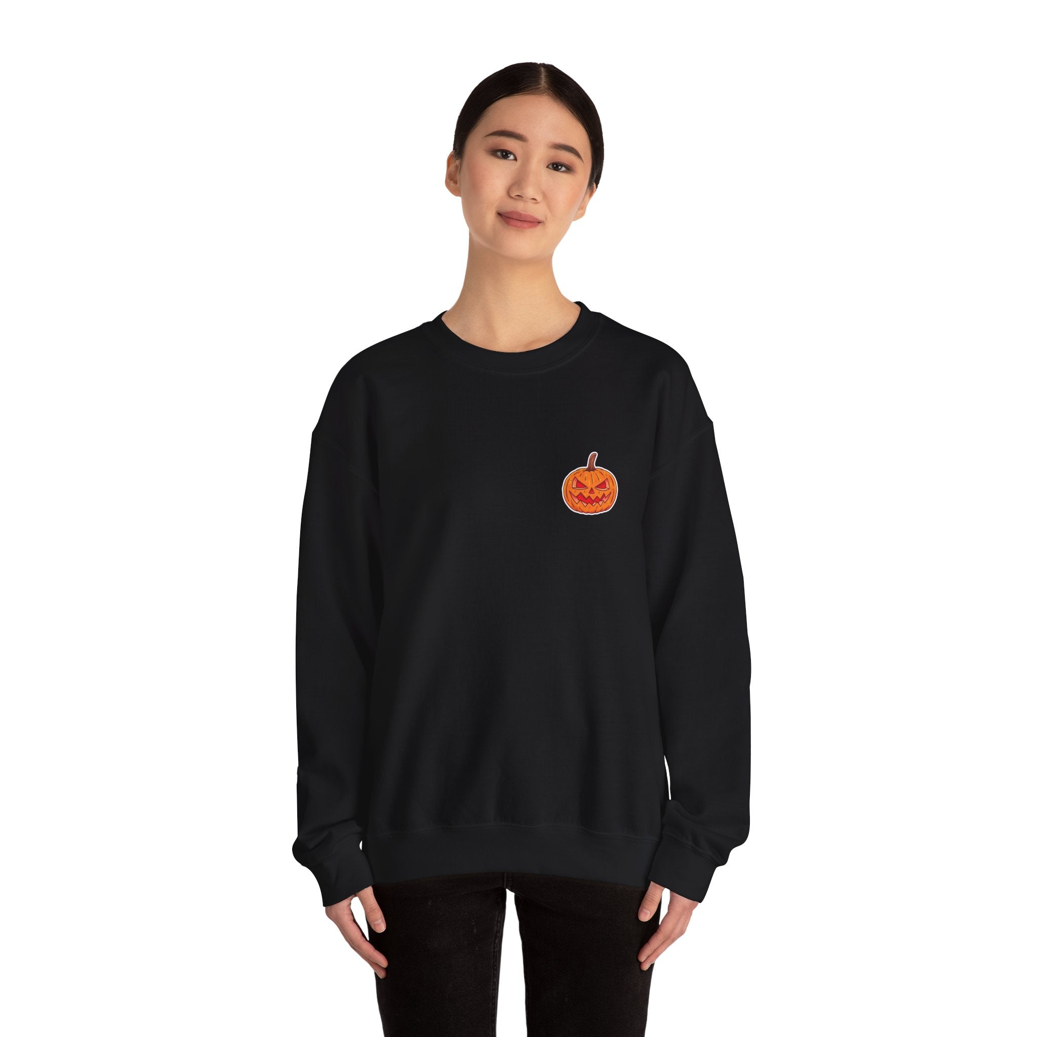 Spooky Pumpkin Unisex Heavy Blend™ Crewneck Sweatshirt