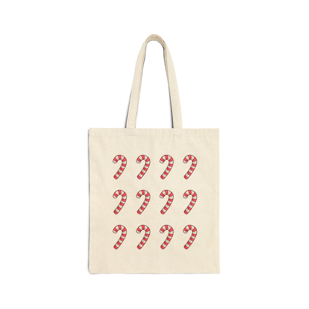 Candy Cane Pattern Tote Bag