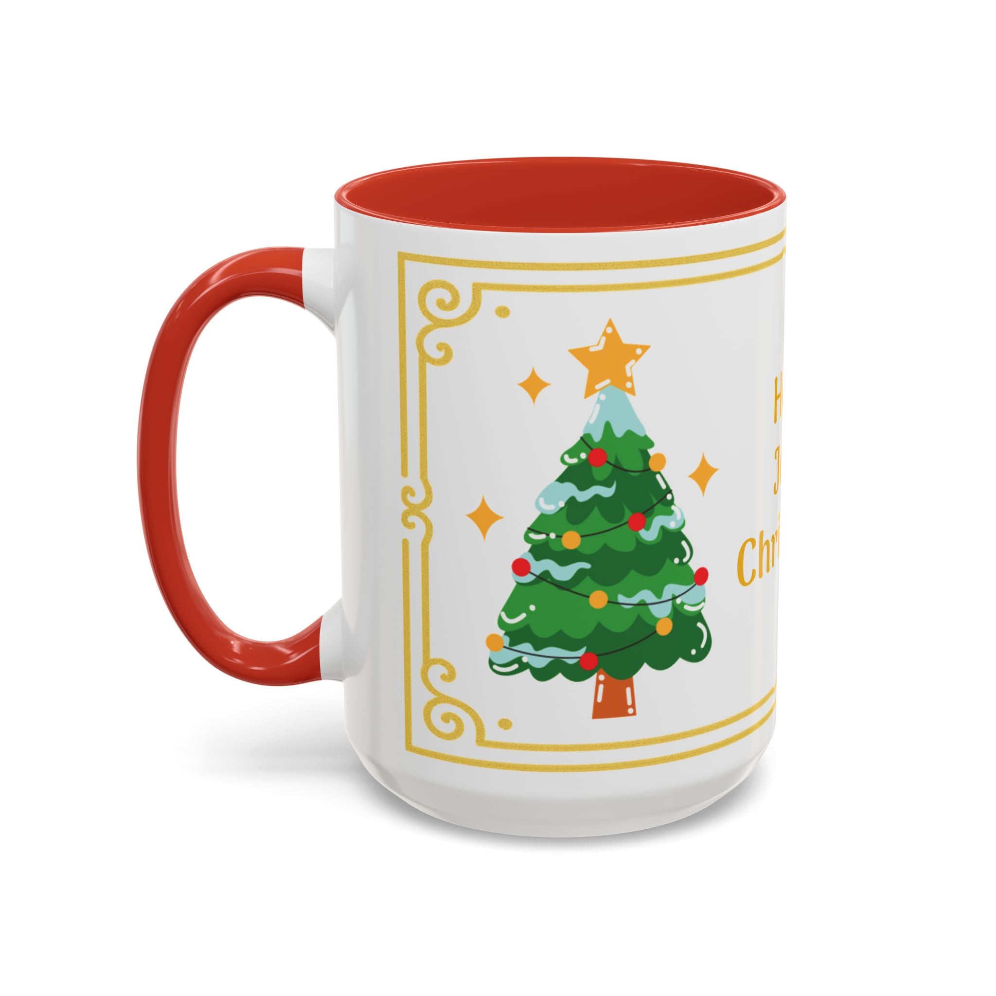Holly Jolly Christmas Accent Coffee Mug (11/15oz)