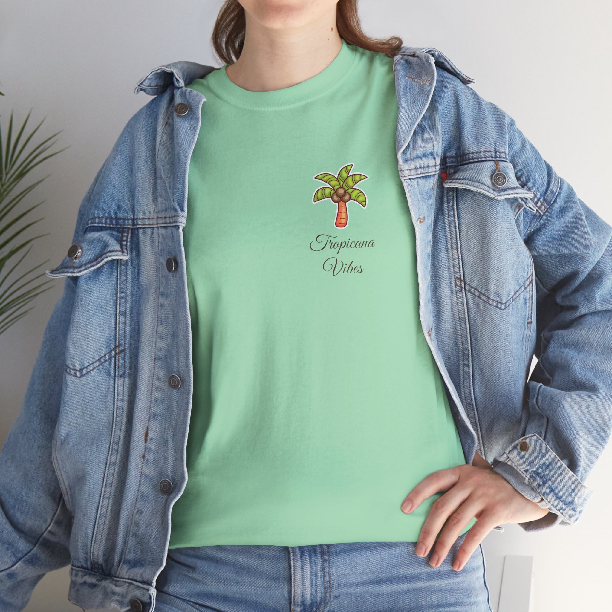 Tropicana Vibes T-Shirt — Tropical Palm Beach Graphic Tee