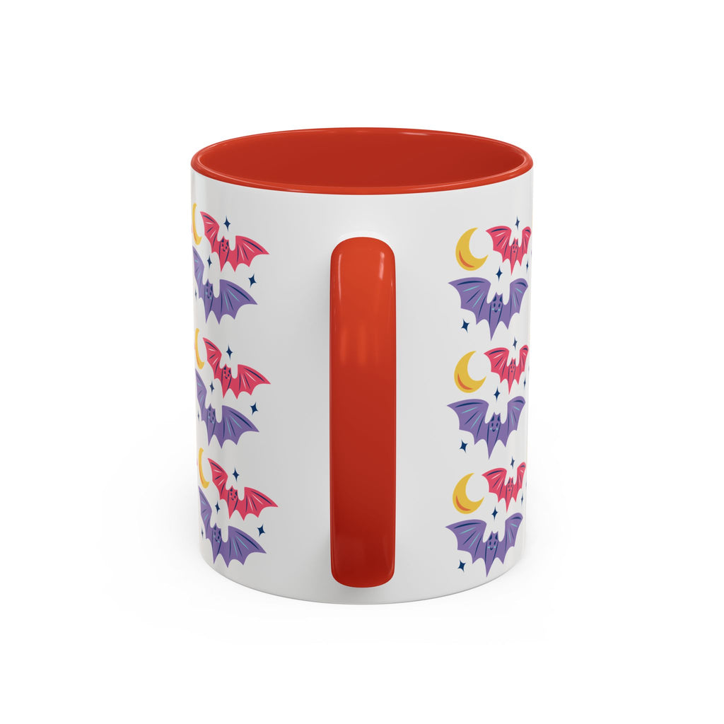 Cute Bats With Crescent Moon Accent Coffee Mug (11, 15oz)