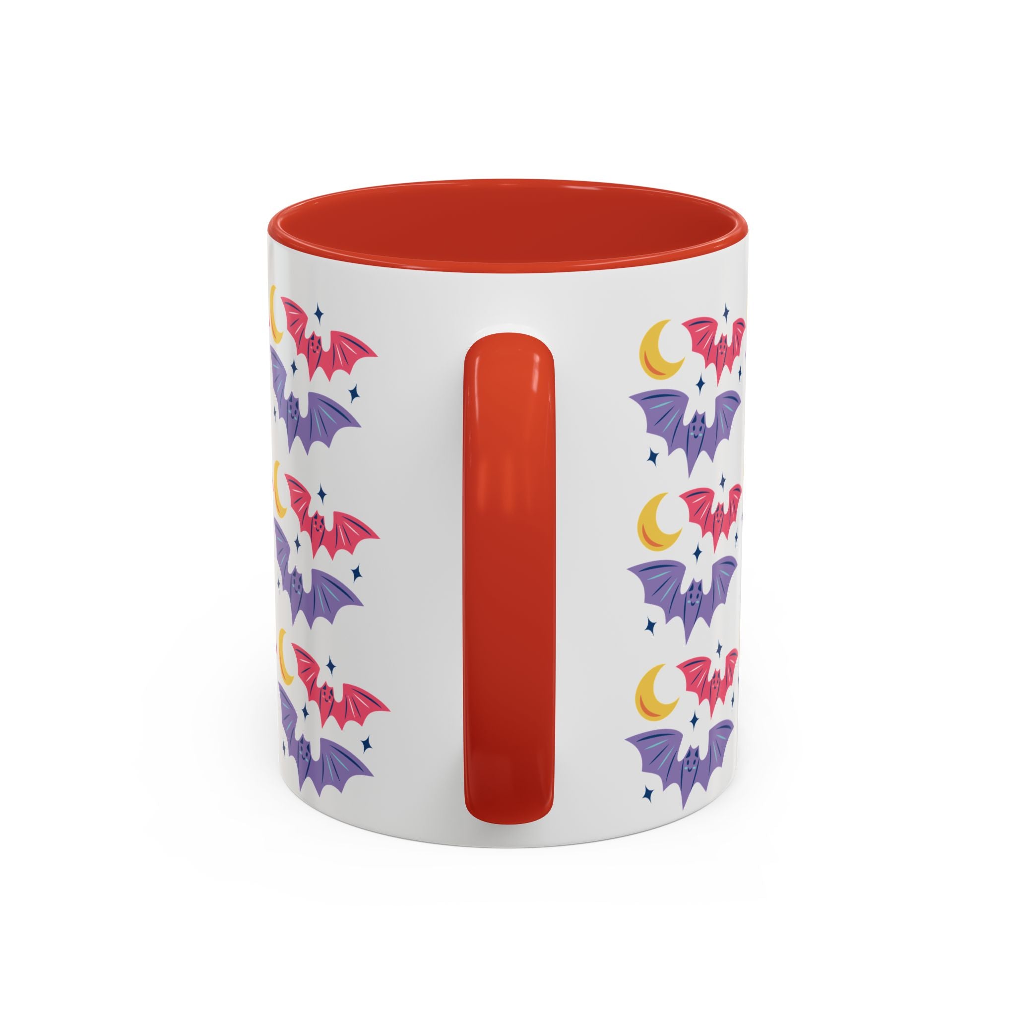 Cute Bats With Crescent Moon Accent Coffee Mug (11, 15oz)