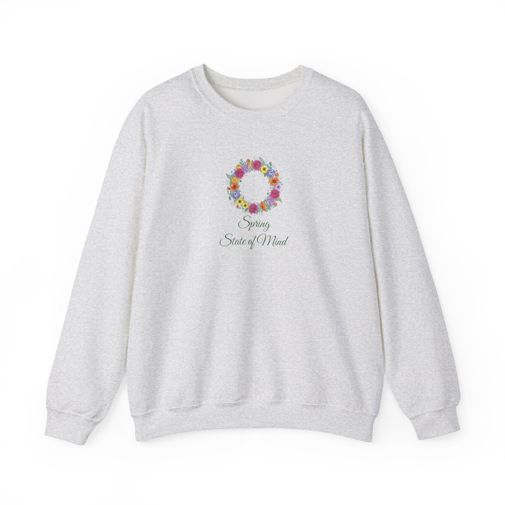 “Spring State of Mind” Sweatshirt — Floral Wreath Crewneck