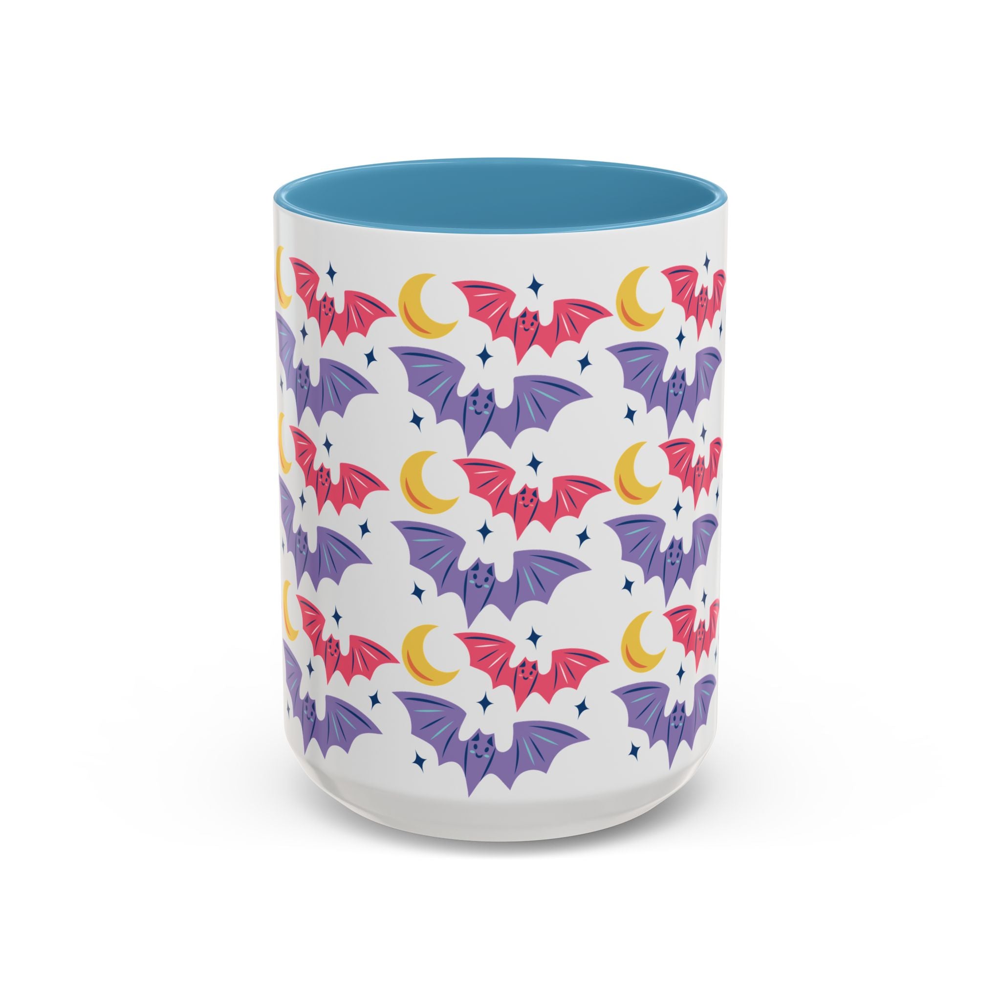 Cute Bats With Crescent Moon Accent Coffee Mug (11, 15oz)