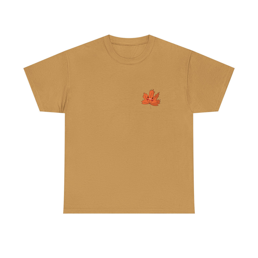 Cute Autumn Leaf Unisex Heavy Cotton Tee