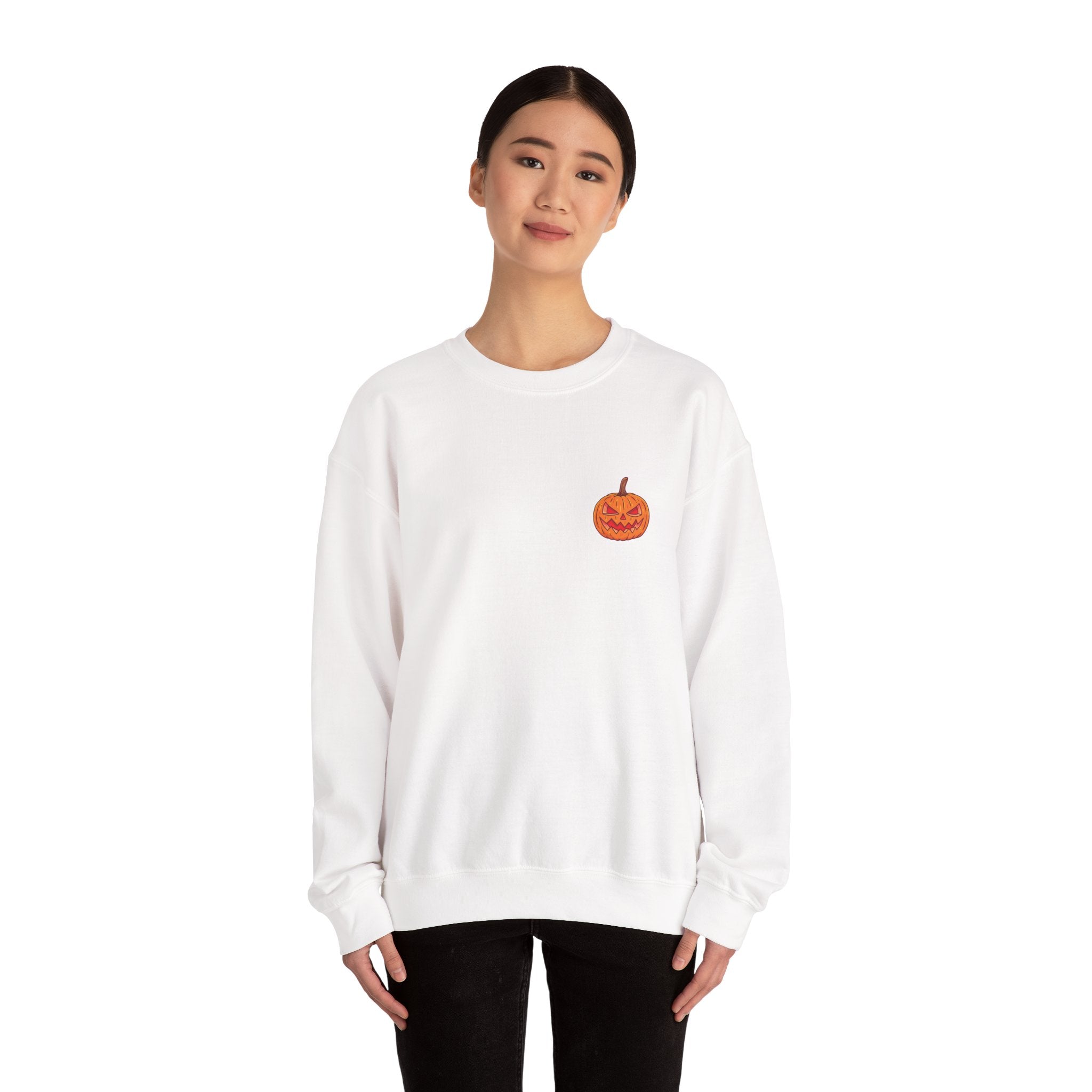 Spooky Pumpkin Unisex Heavy Blend™ Crewneck Sweatshirt