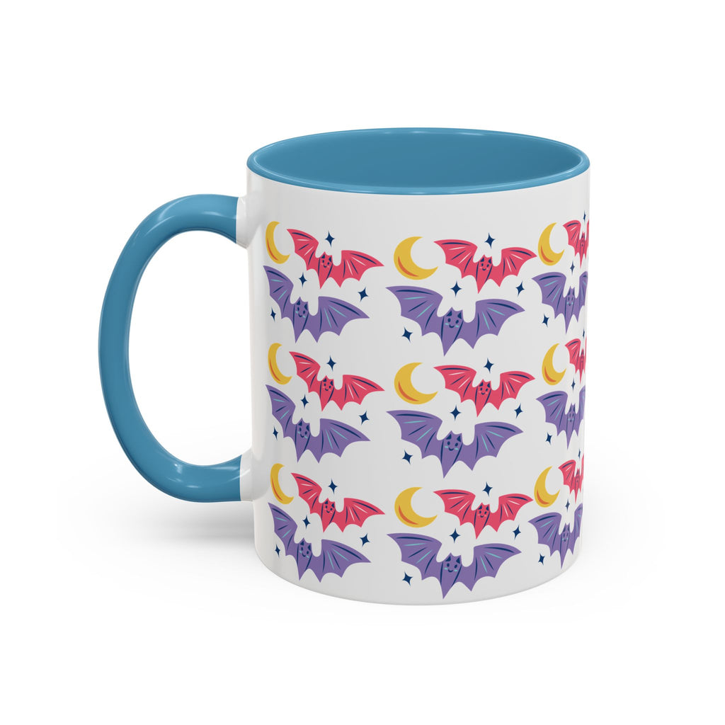 Cute Bats With Crescent Moon Accent Coffee Mug (11, 15oz)