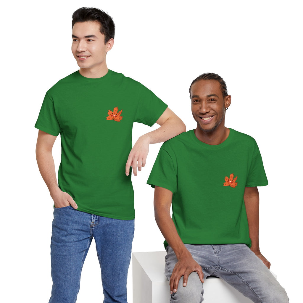 Cute Autumn Leaf Unisex Heavy Cotton Tee