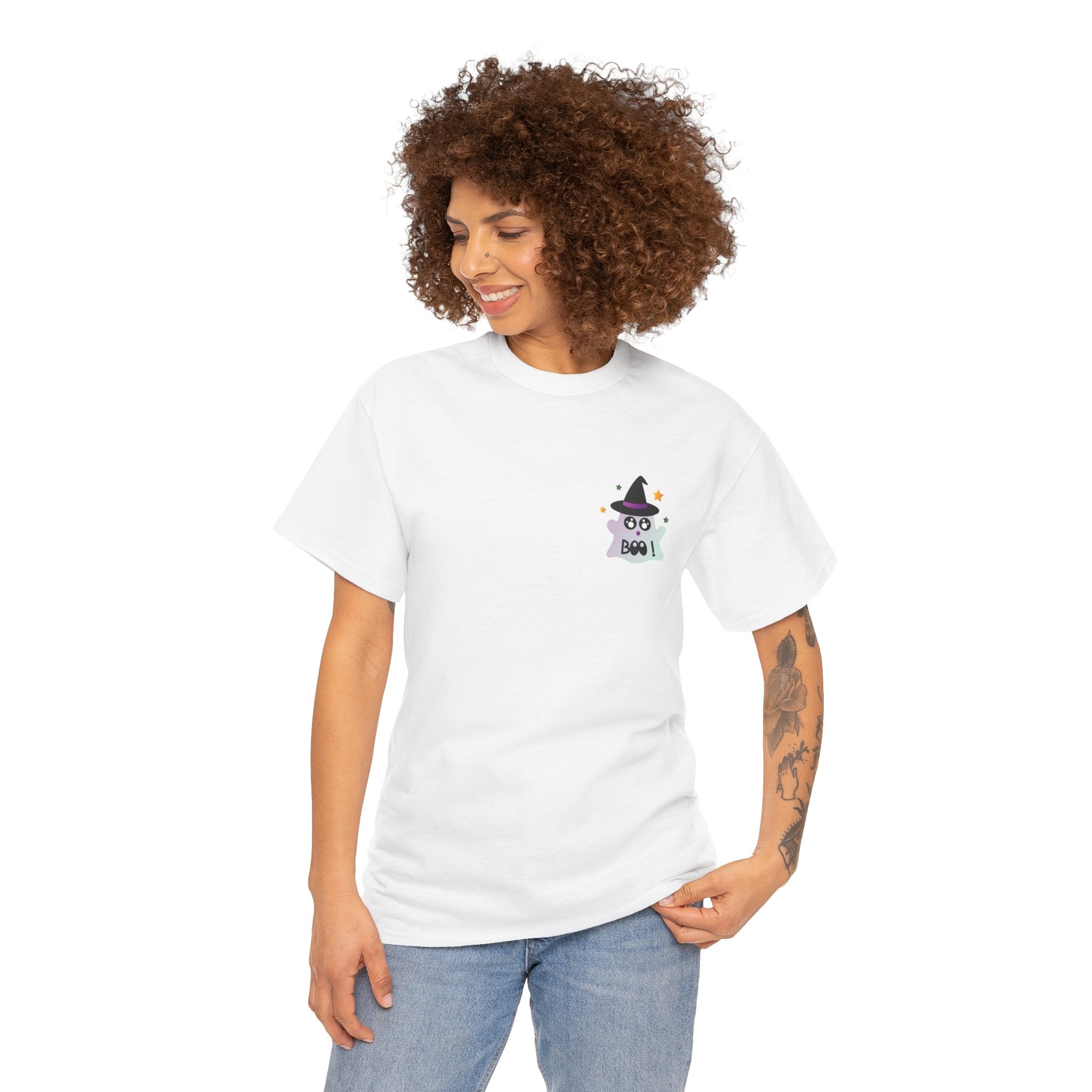 Little Ghost-Witch Unisex Heavy Cotton Tee