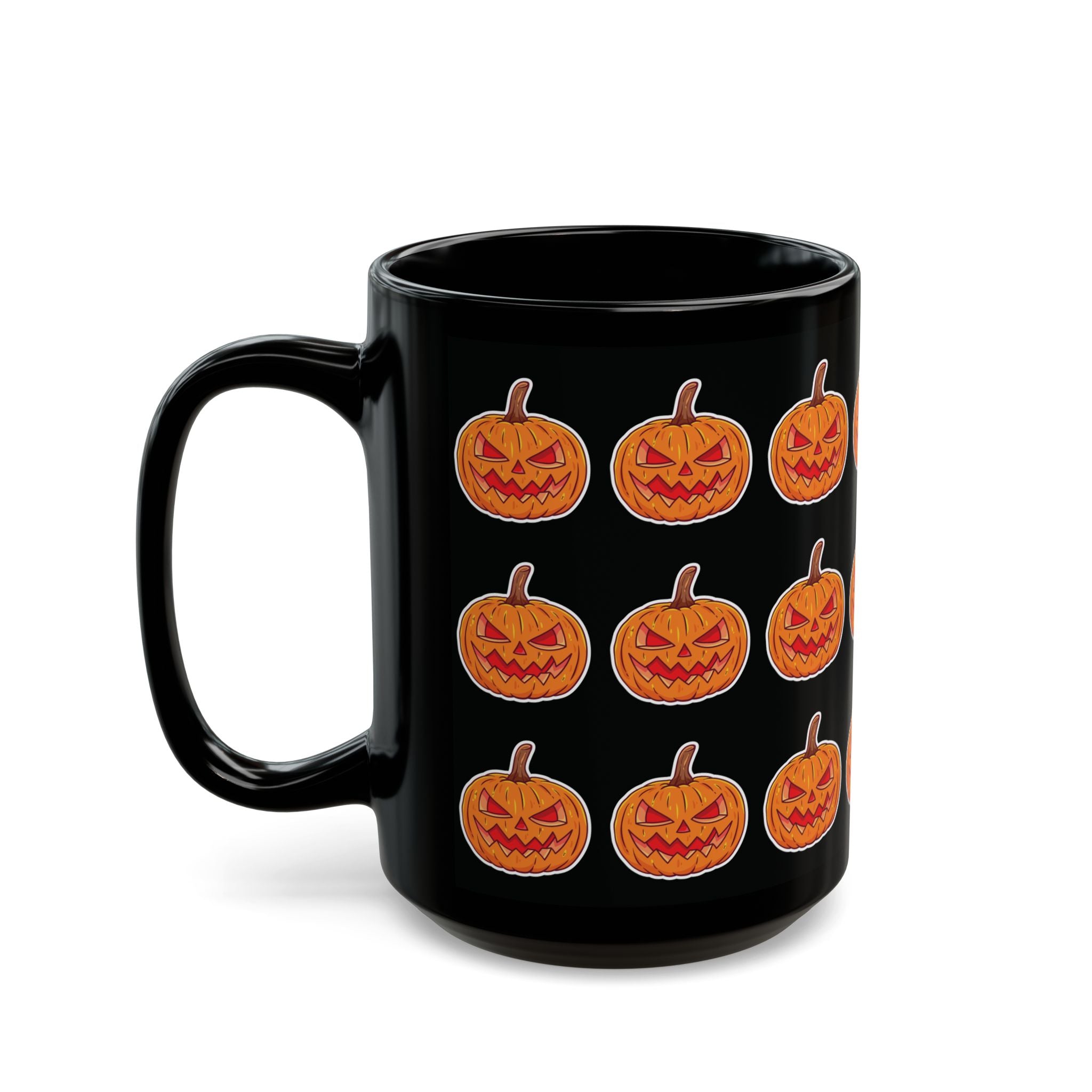Spooky Pumpkin Black Mug (11oz, 15oz)