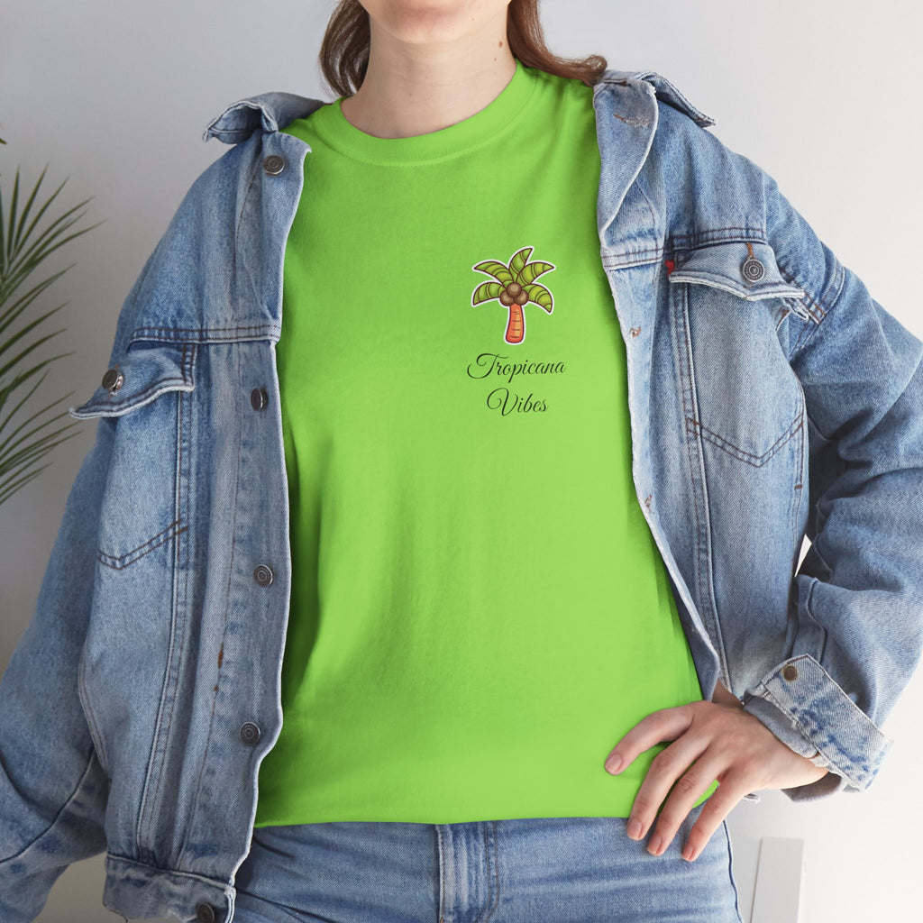 Tropicana Vibes T-Shirt — Tropical Palm Beach Graphic Tee