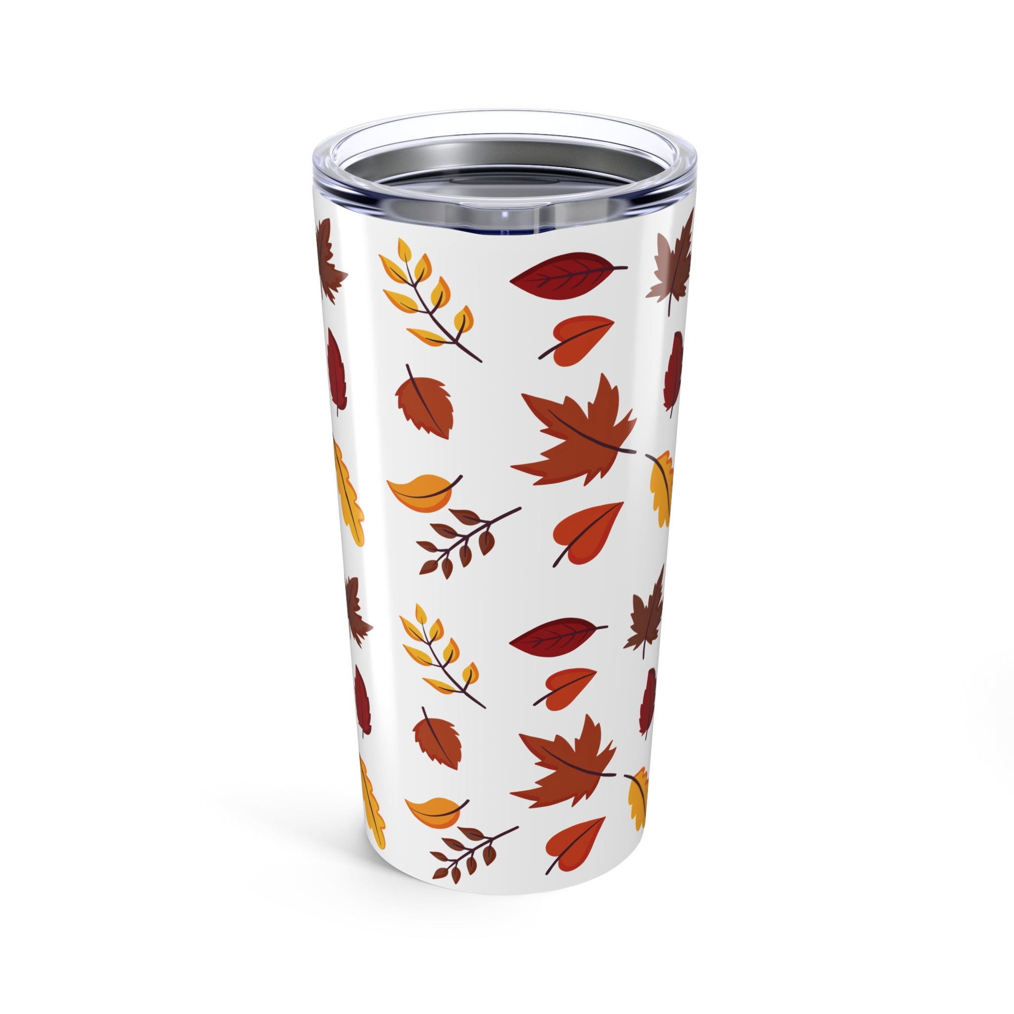 Autumn Leaves Tumbler White