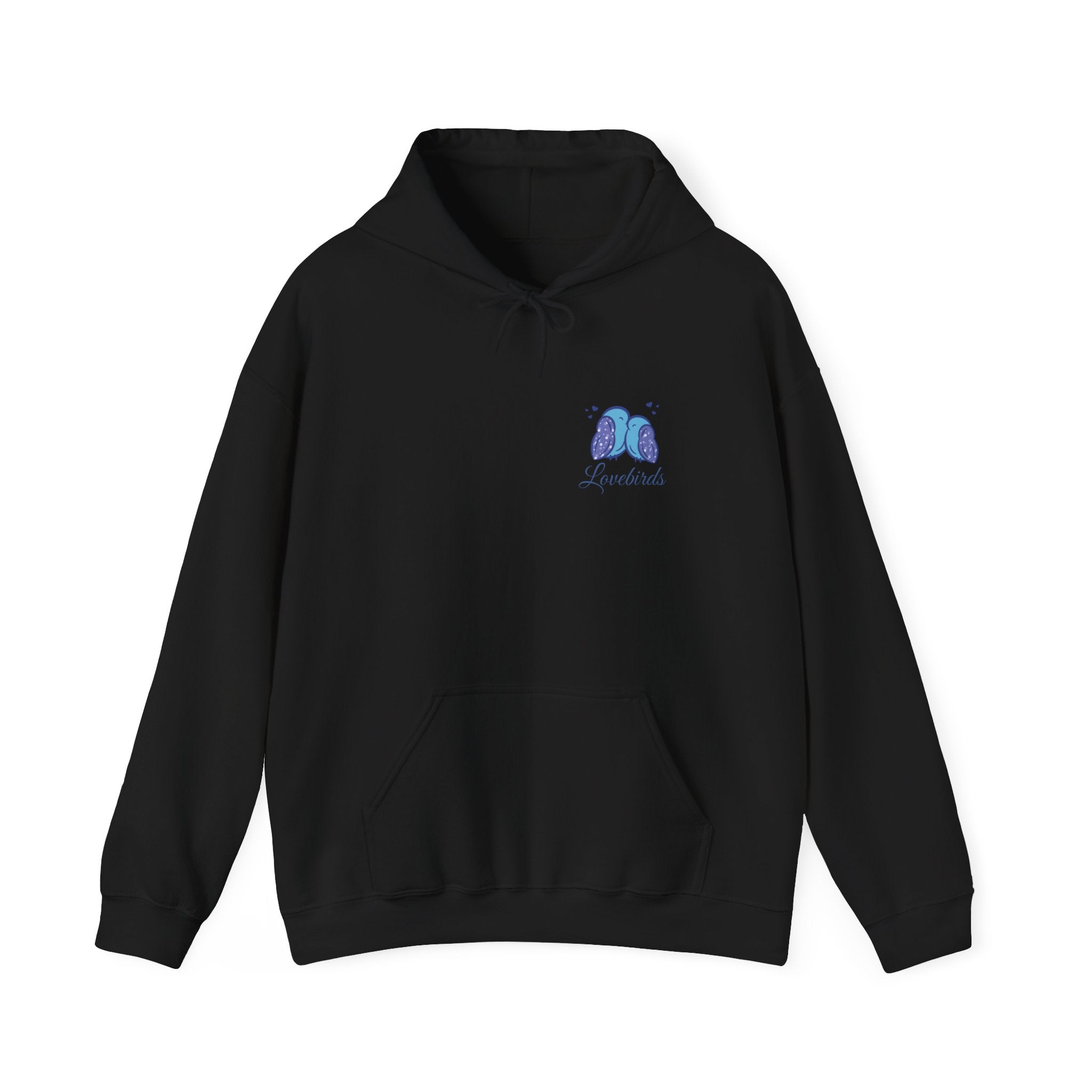 ''Lovebirds'' Hoodie — Cute Blue Lovebirds Hooded Sweatshirt