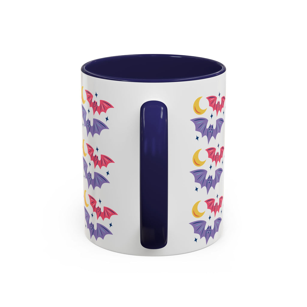 Cute Bats With Crescent Moon Accent Coffee Mug (11, 15oz)