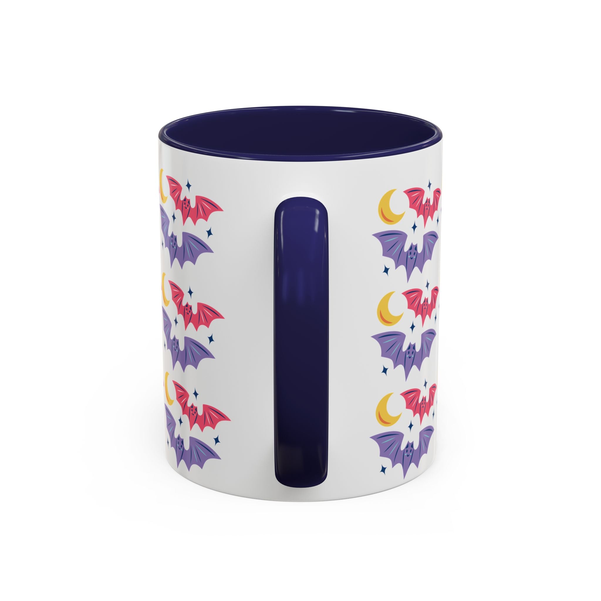 Cute Bats With Crescent Moon Accent Coffee Mug (11, 15oz)