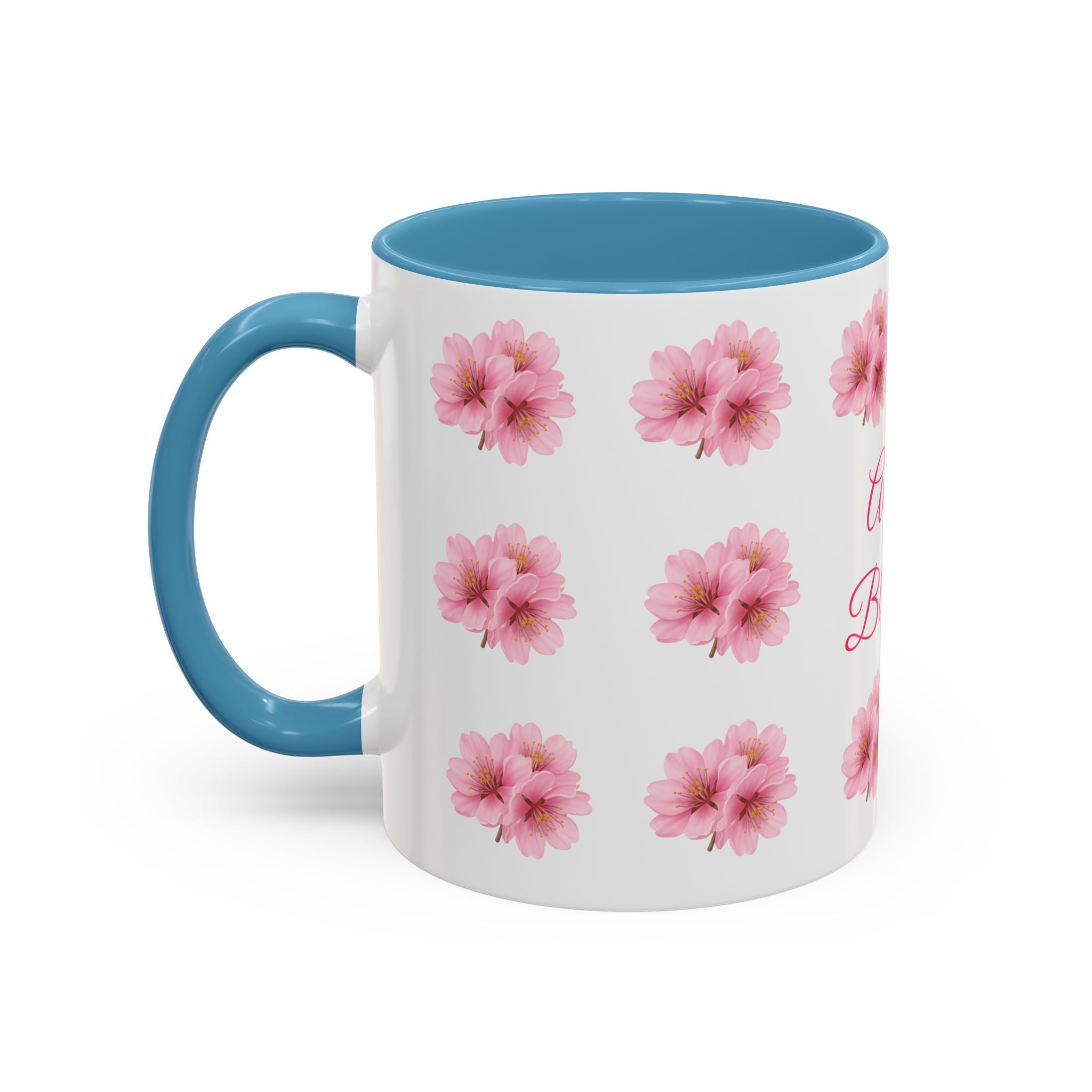 ''Always Blooming'' Pink Floral Coffee Mug — Pink Flower Spring Mug (11/15oz)