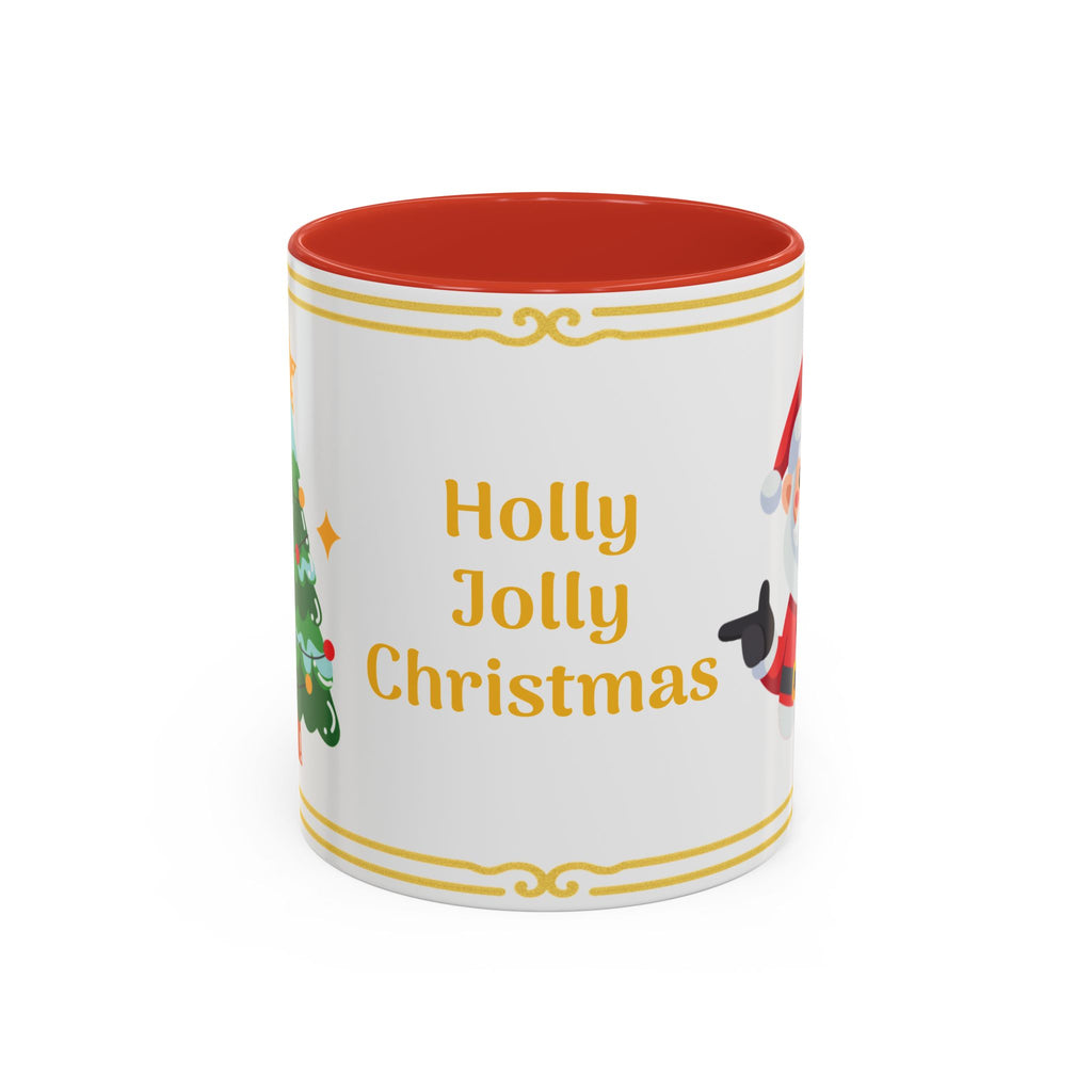 Holly Jolly Christmas Accent Coffee Mug (11/15oz)