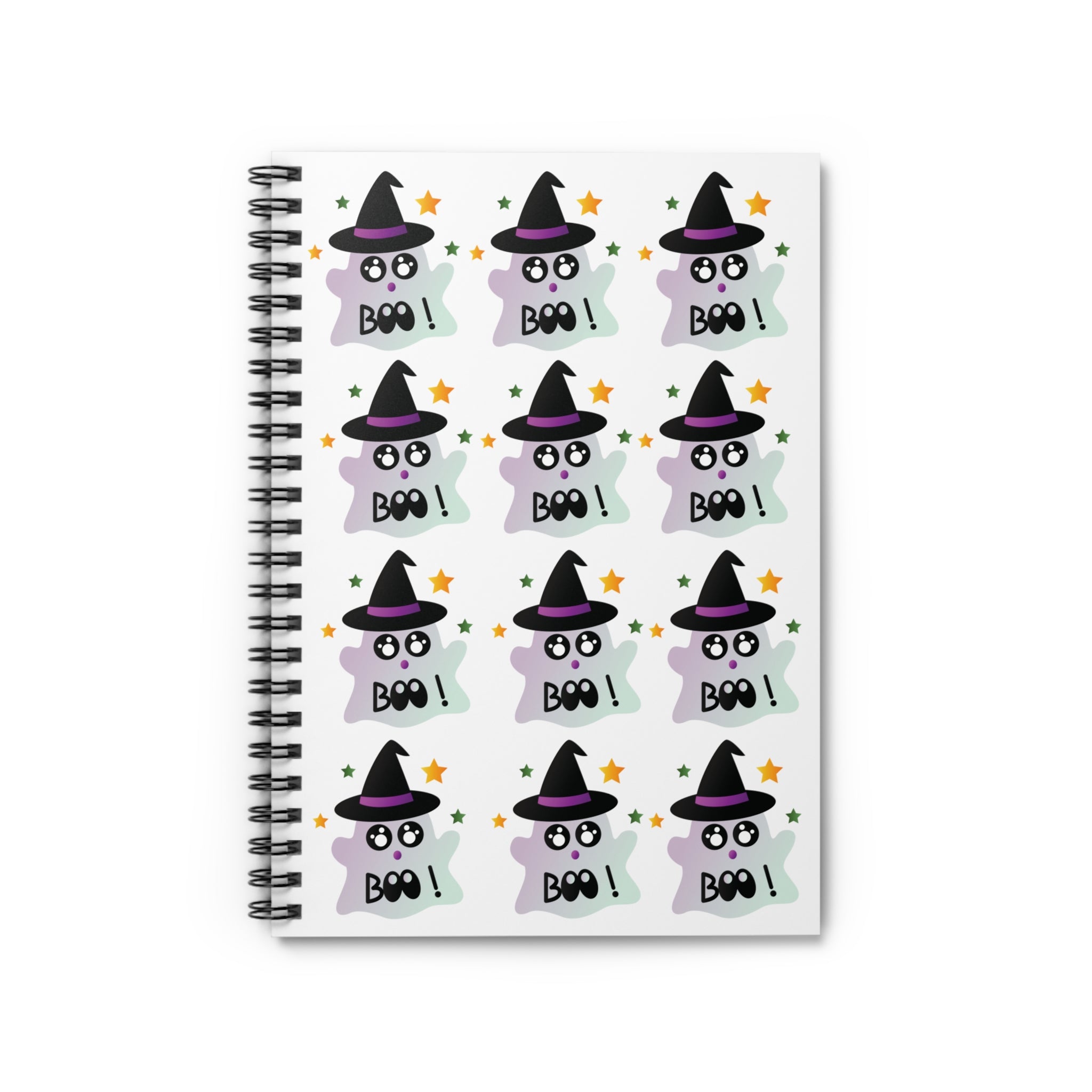 Little Ghost-Witch Spiral Notebook - Ruled Line