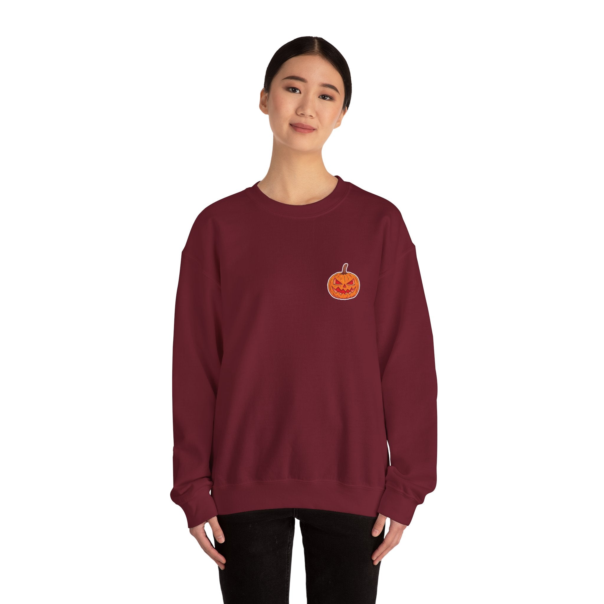 Spooky Pumpkin Unisex Heavy Blend™ Crewneck Sweatshirt