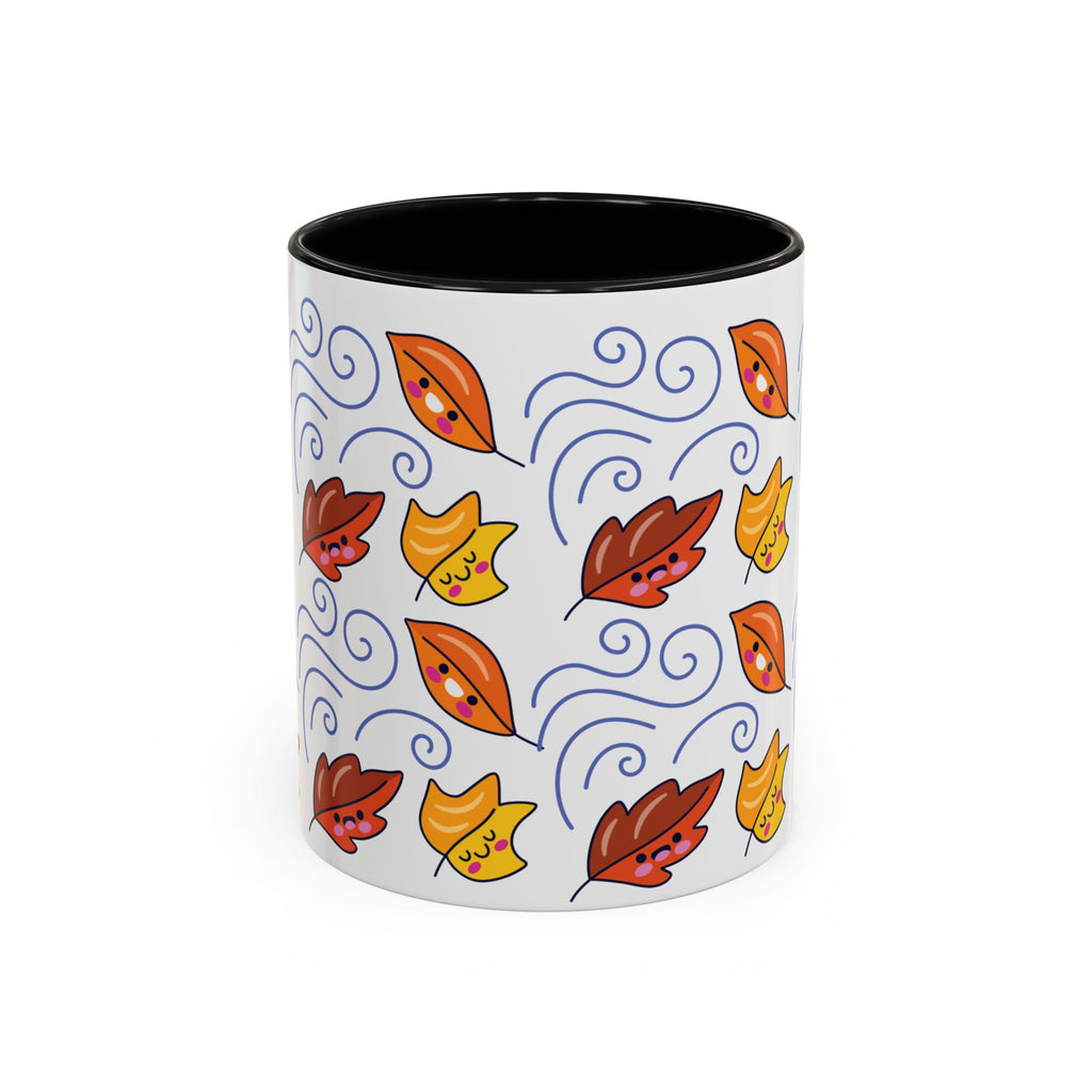 Leaves and Wind Accent Coffee Mug (11, 15oz)