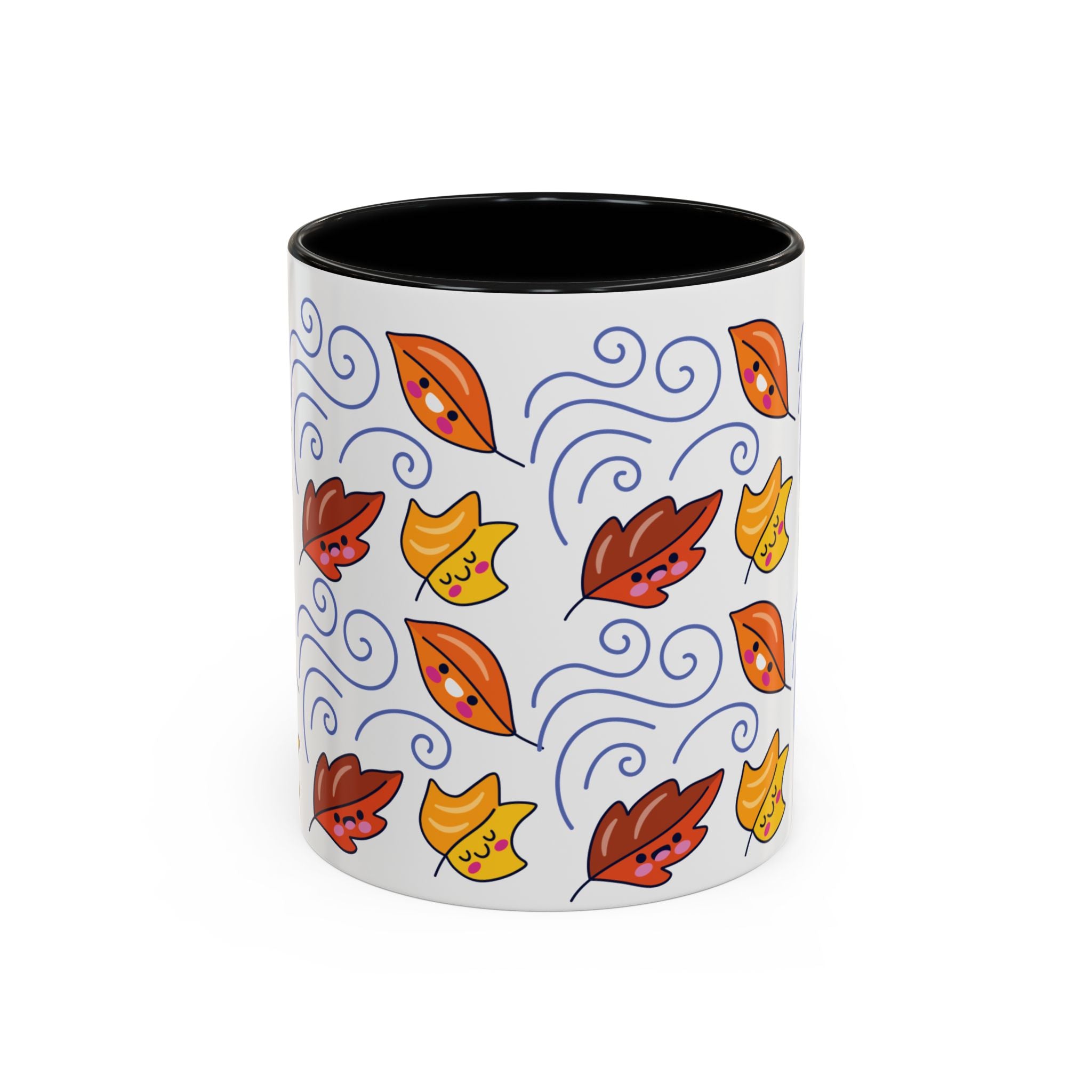 Leaves and Wind Accent Coffee Mug (11, 15oz)