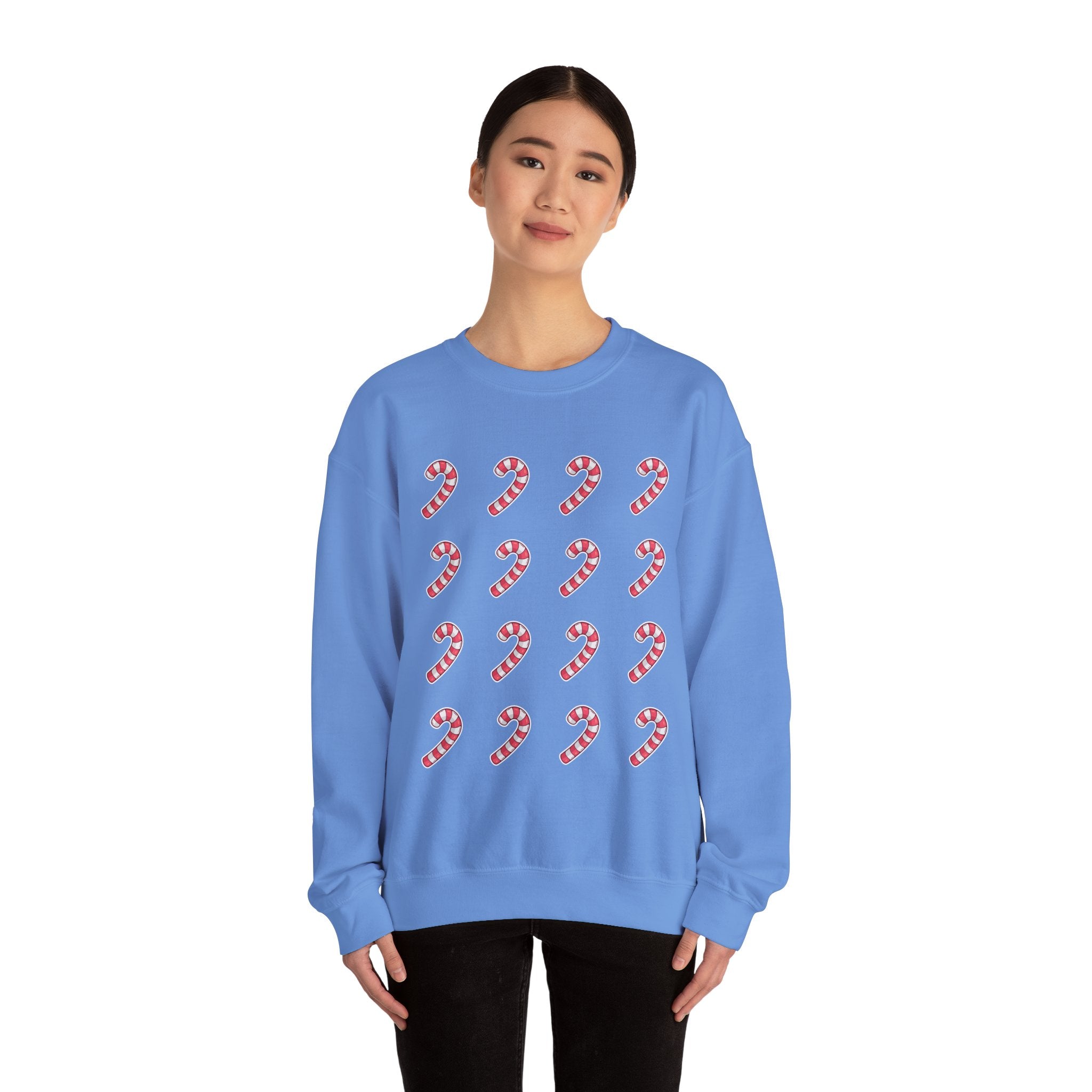 Candy Cane Pattern Crewneck Sweatshirt