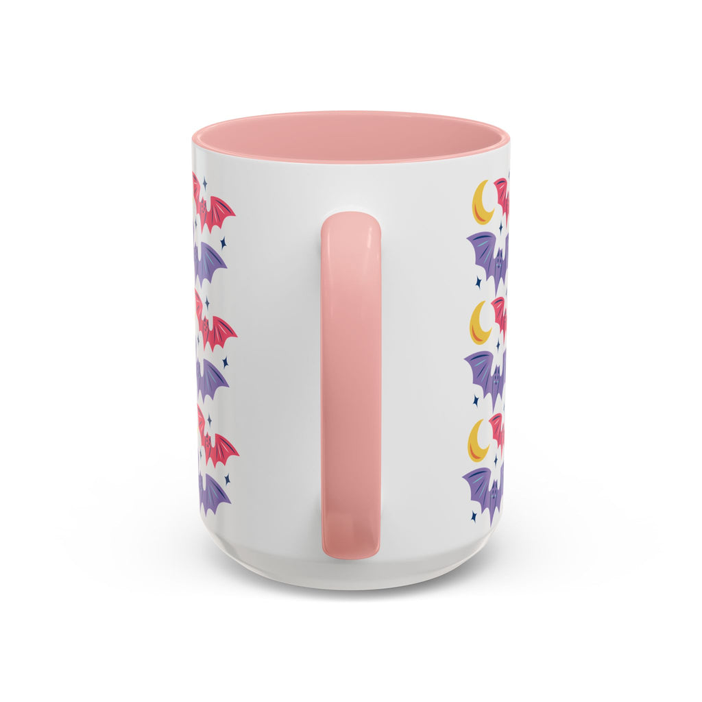 Cute Bats With Crescent Moon Accent Coffee Mug (11, 15oz)
