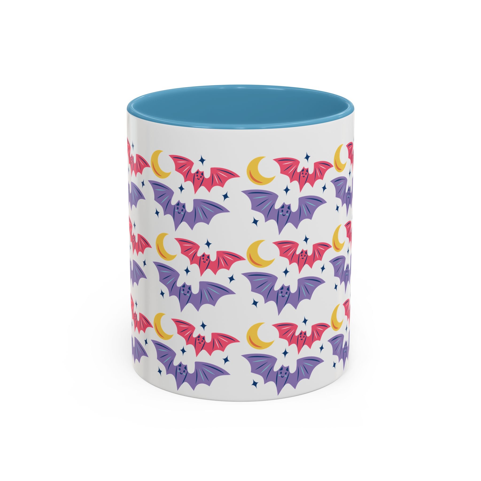 Cute Bats With Crescent Moon Accent Coffee Mug (11, 15oz)