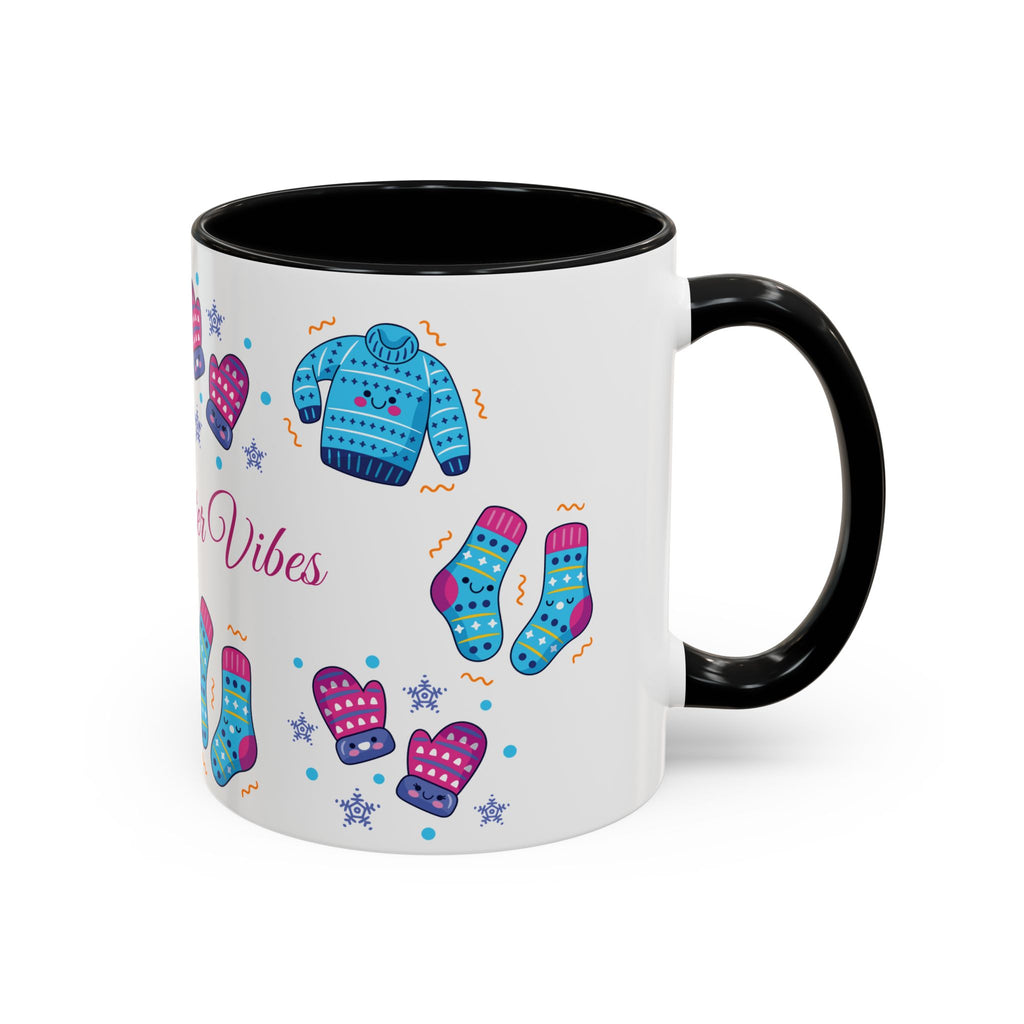 Cozy Winter Vibes Accent Coffee Mug — 11/15oz