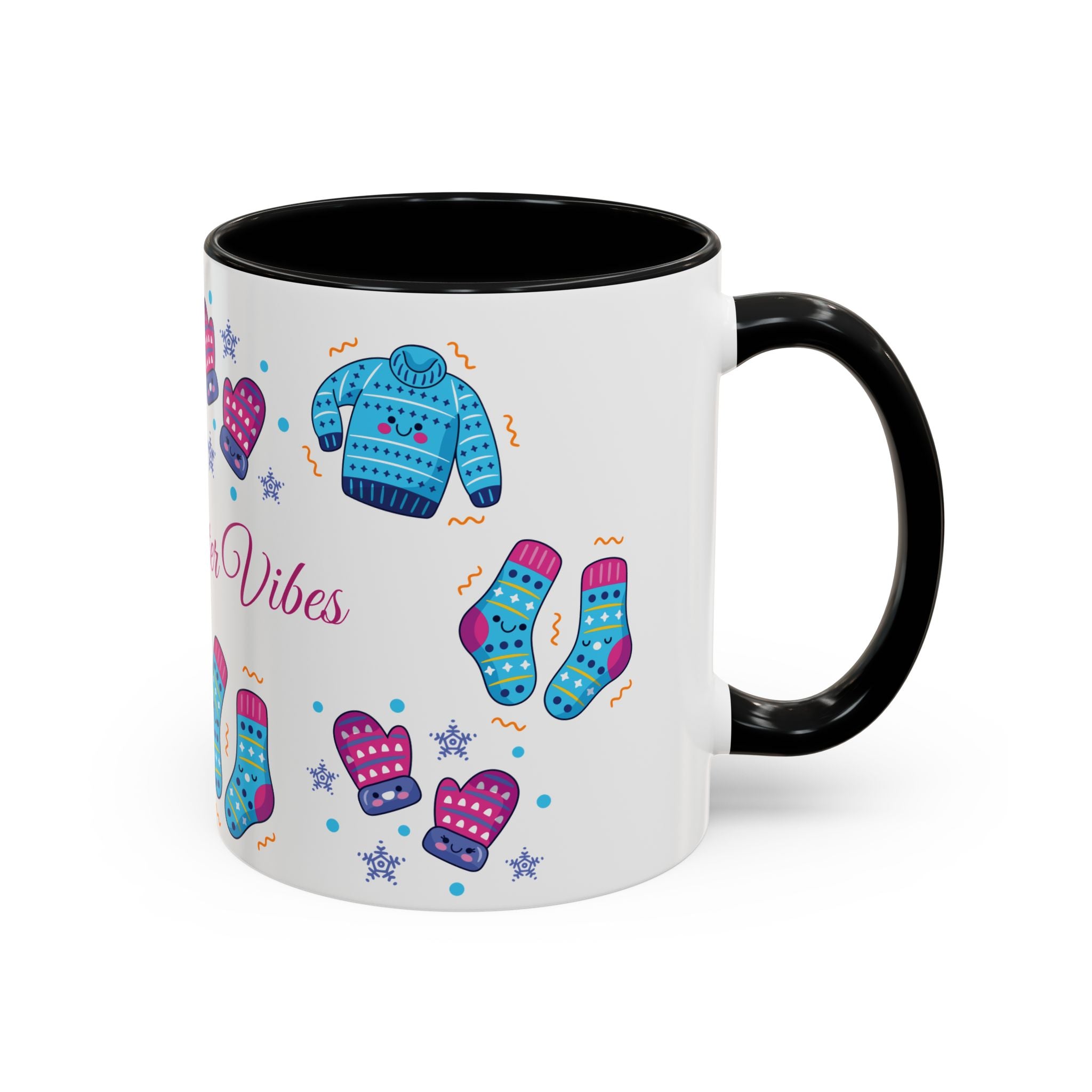 Cozy Winter Vibes Accent Coffee Mug — 11/15oz