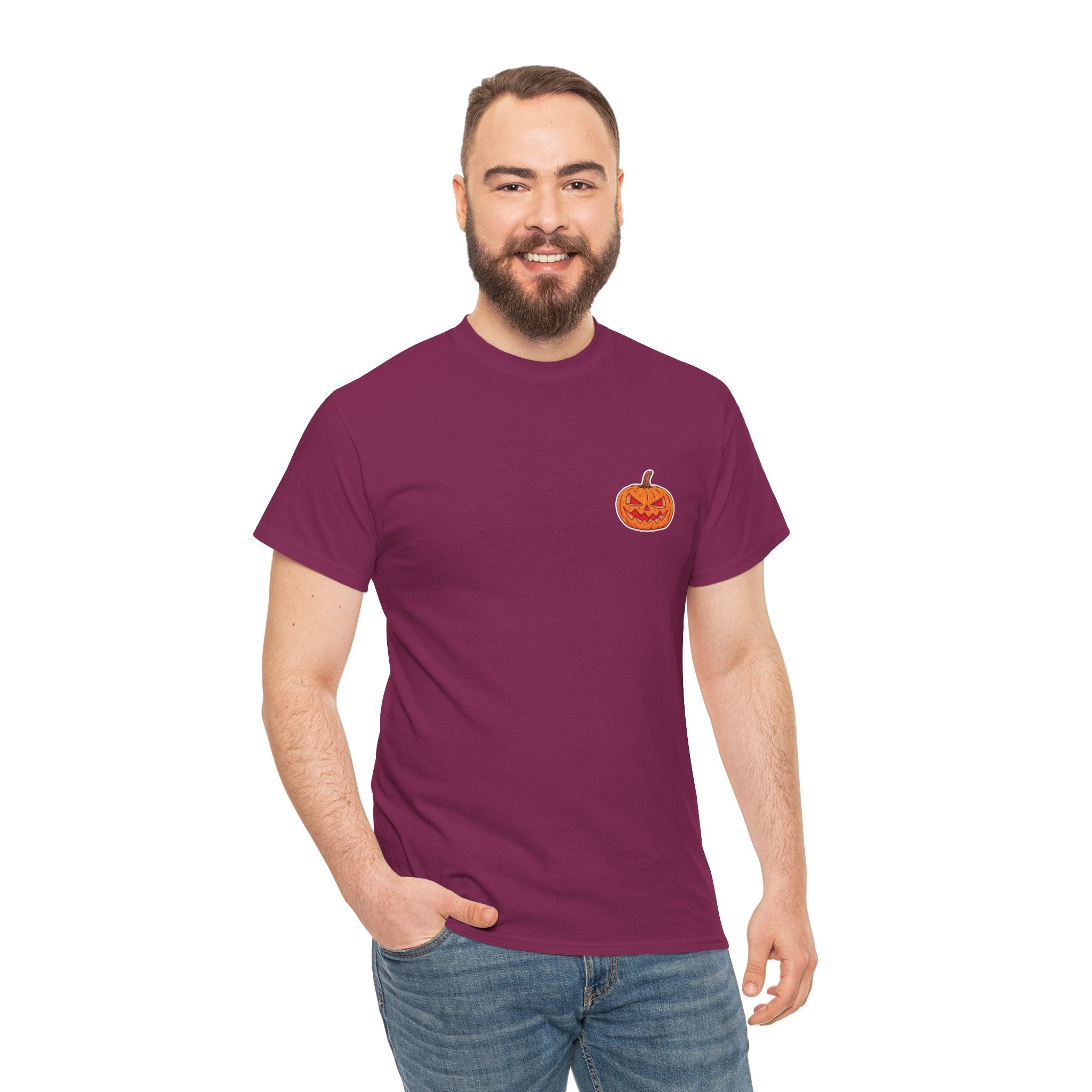 Spooky Pumpkin Unisex Heavy Cotton Tee