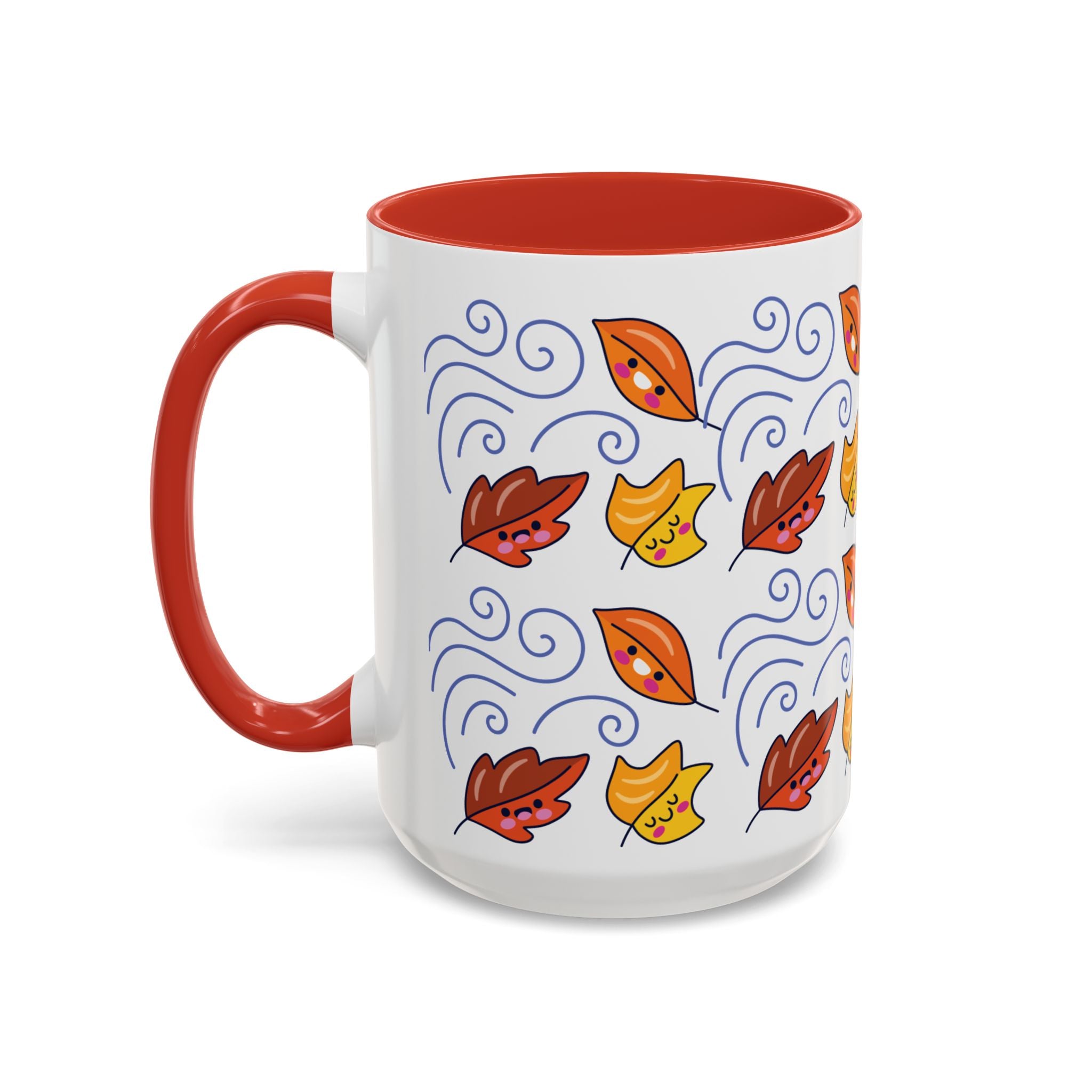 Leaves and Wind Accent Coffee Mug (11, 15oz)