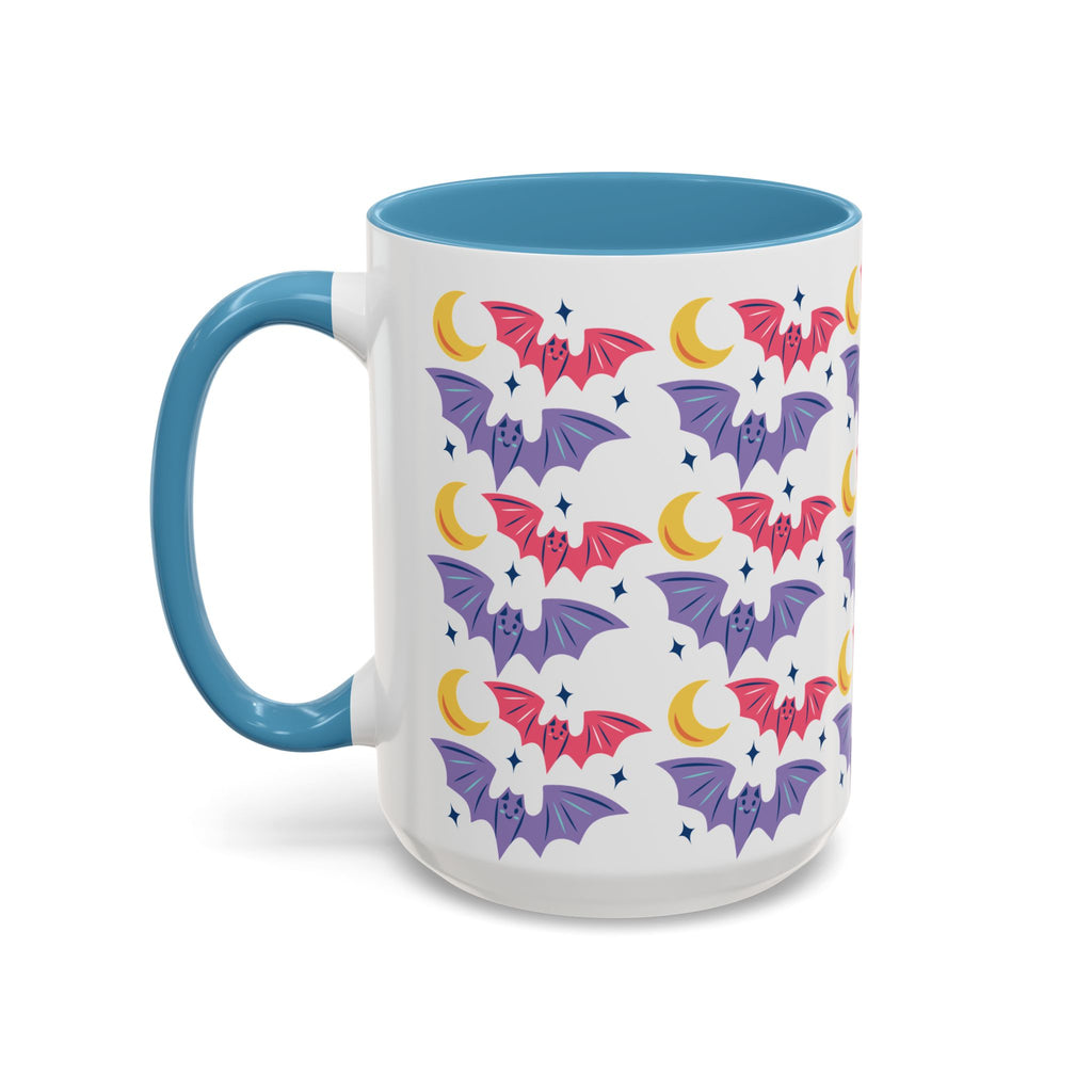 Cute Bats With Crescent Moon Accent Coffee Mug (11, 15oz)