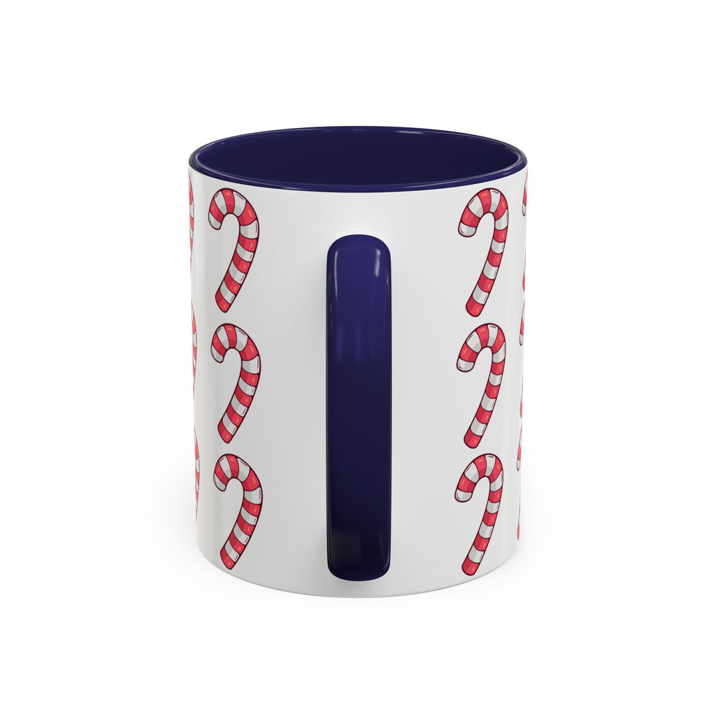 Candy Cane Pattern Accent Coffee Mug (11/15oz)